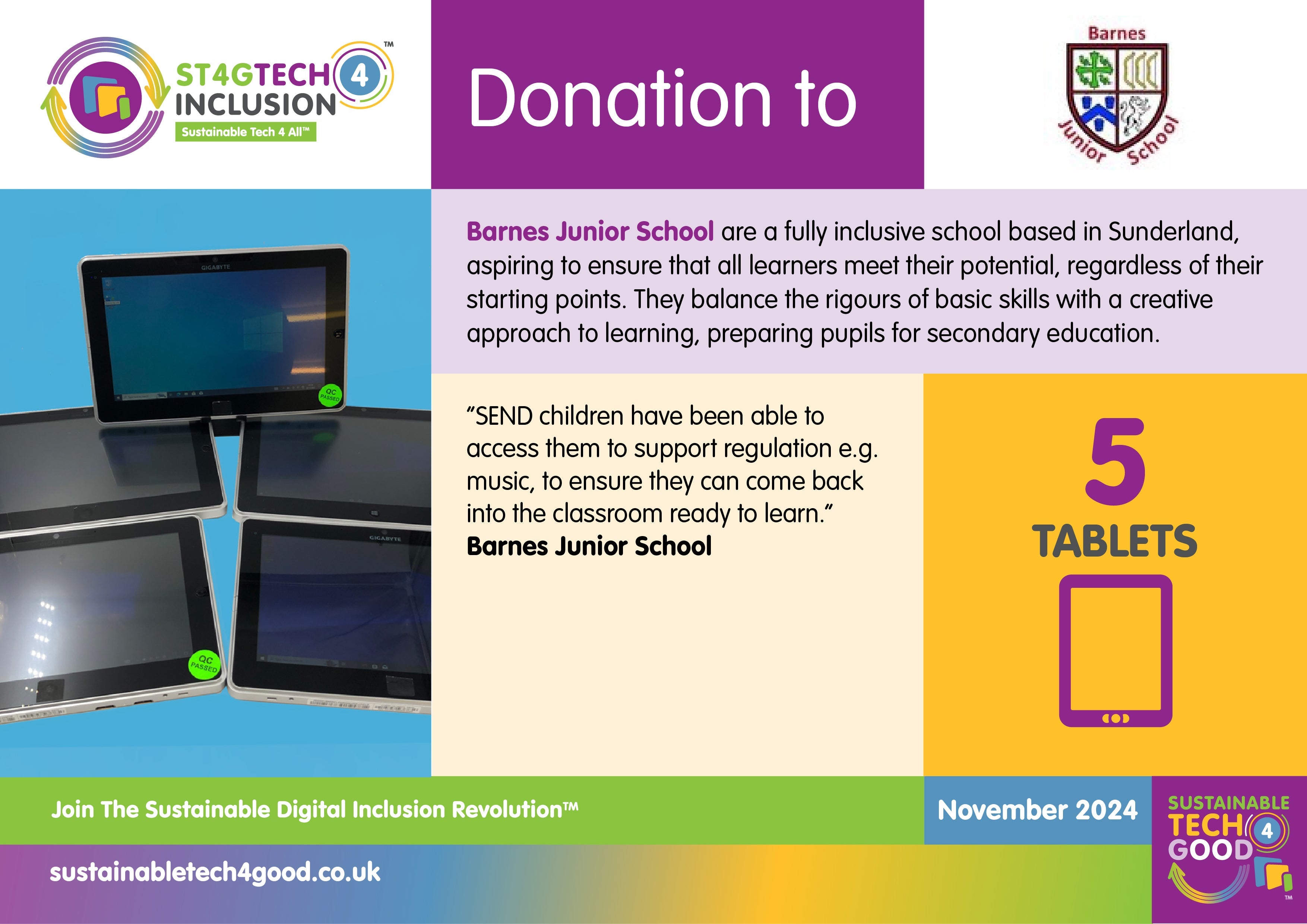 November's Donations