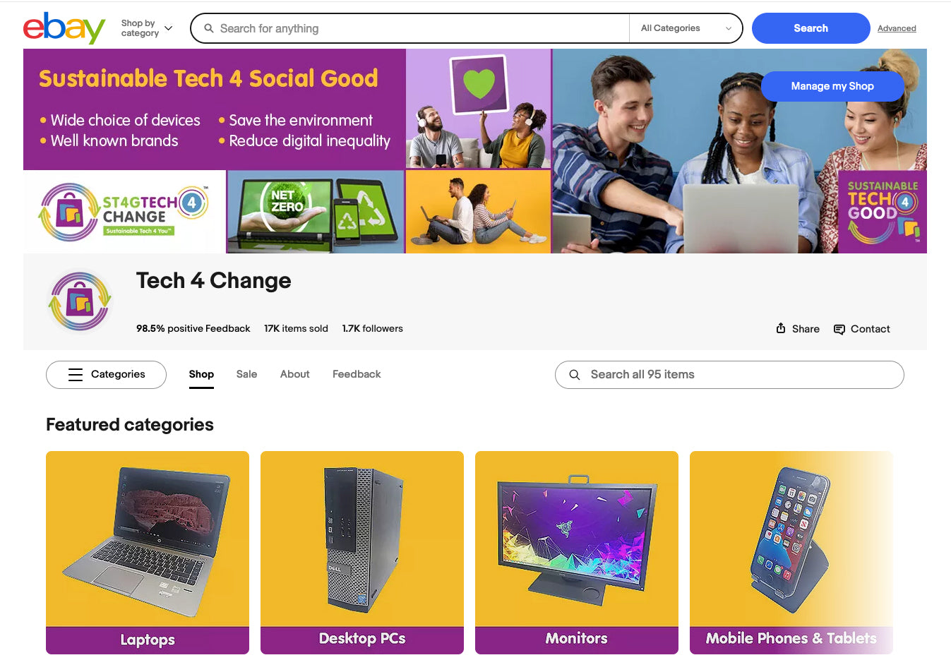 Tech 4 Change Ebay Shop
