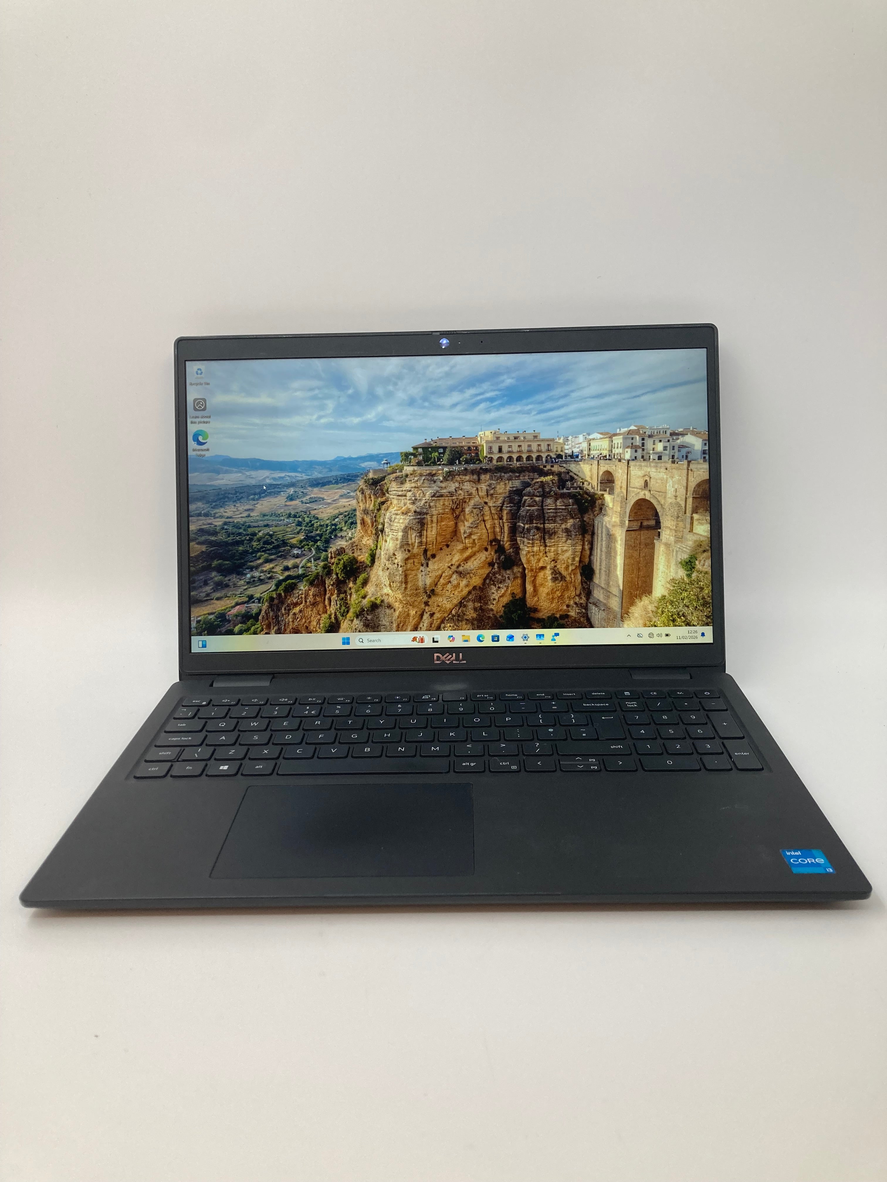 Dell Latitude 3520 front view showing keyboard and 15.6" screen