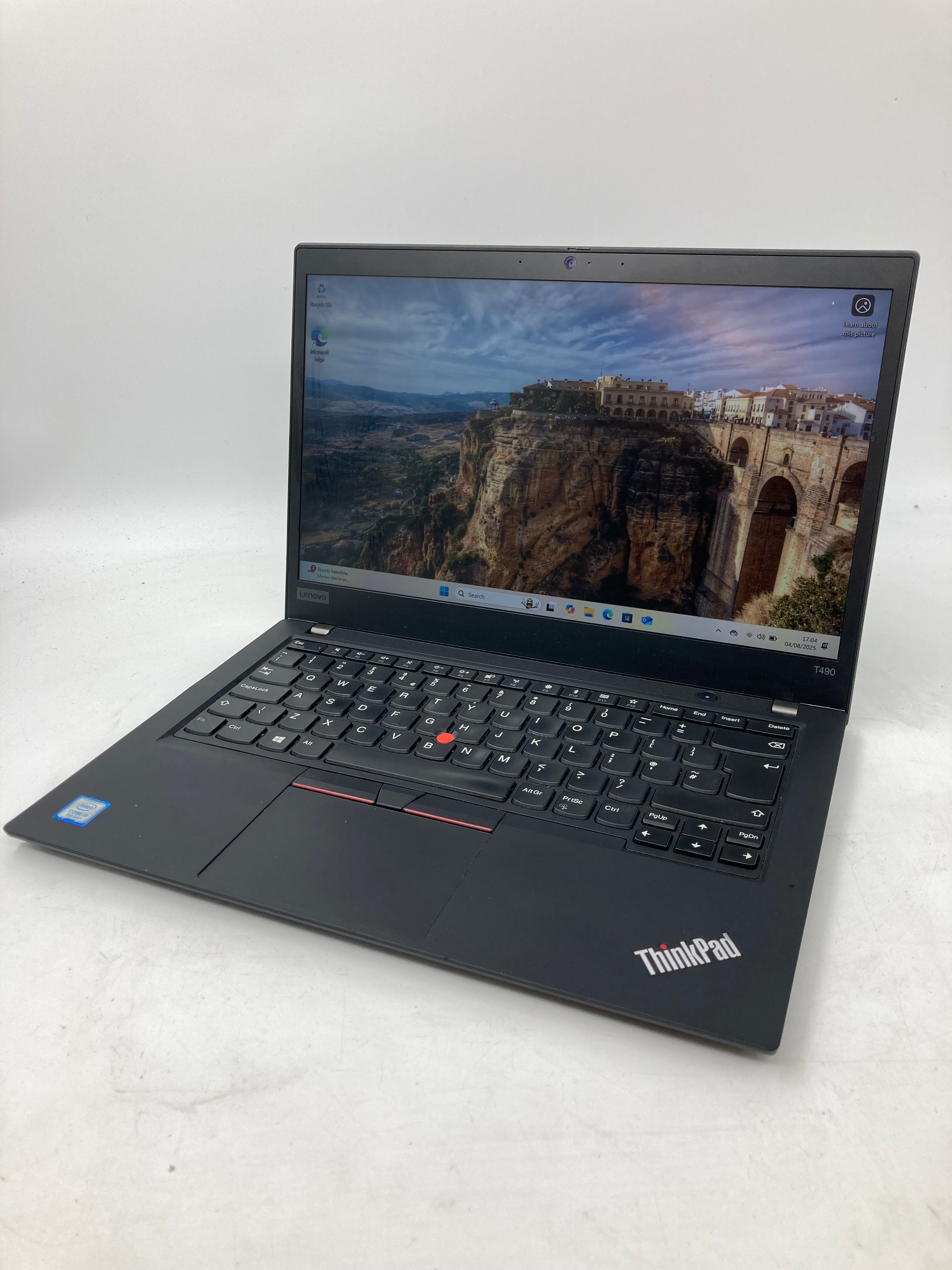 Lenovo ThinkPad T490 14" Screen i5 8th Gen 8GB RAM 256GB SSD Win 11