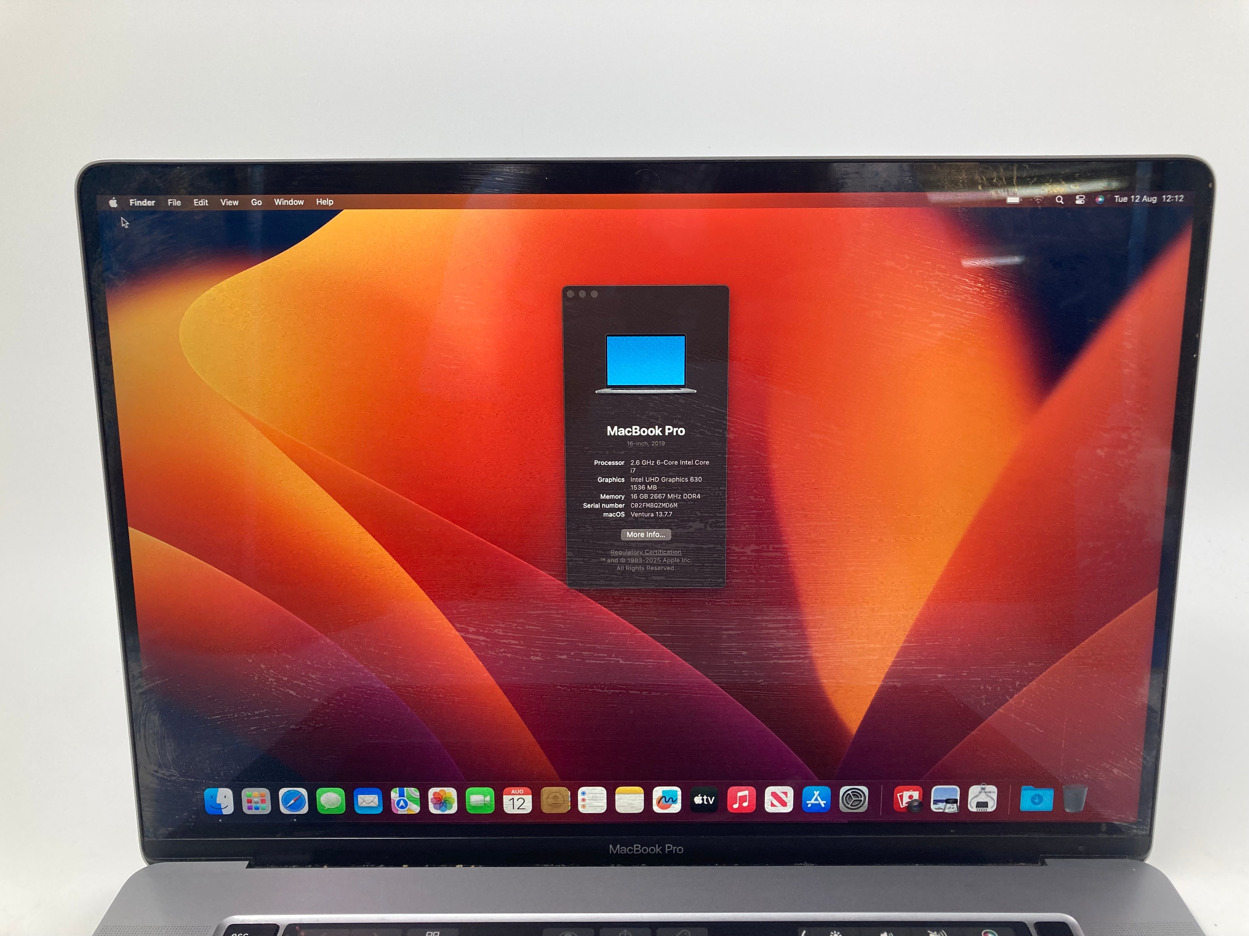 Apple MacBook Pro 2019 A2141 16" i7 9th Gen 16GB RAM 500GB SSD OS Ventura #2