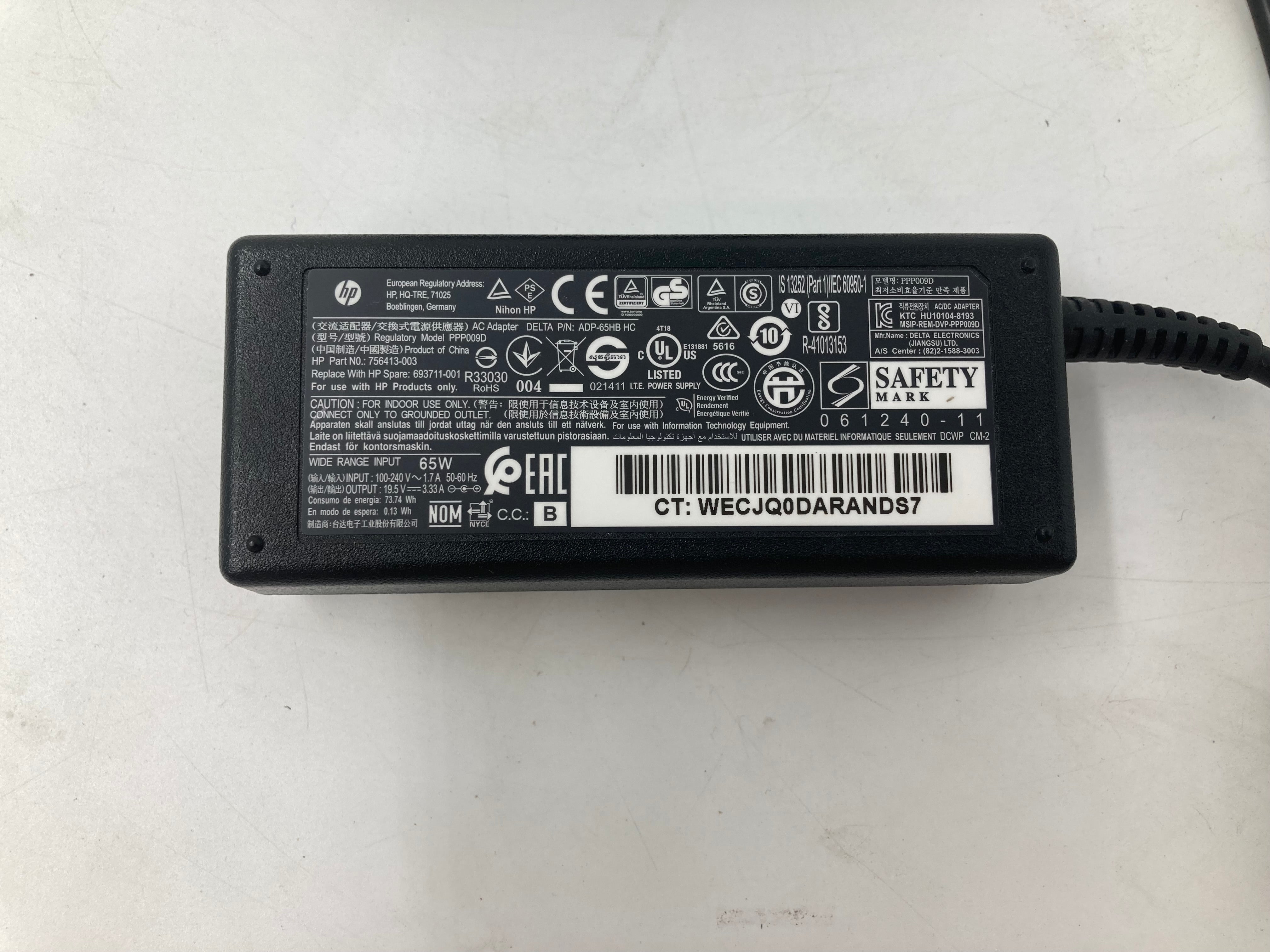 Batch 6x HP Big Tip AC Adapter PPP009D TPN-LA16 65W