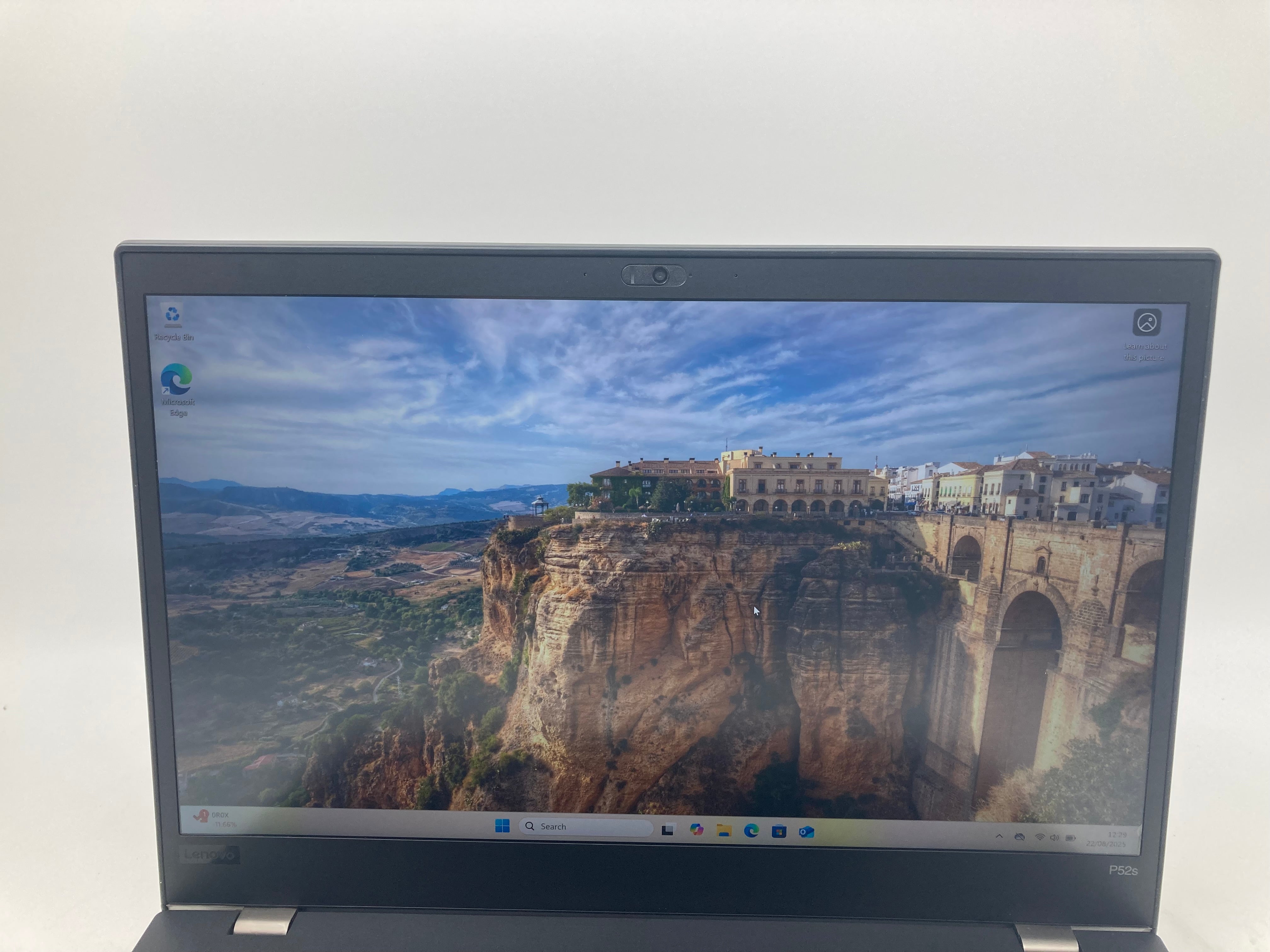 Lenovo ThinkPad P52s 15.6" Screen i7 8th Gen 16GB RAM 256GB SSD W11