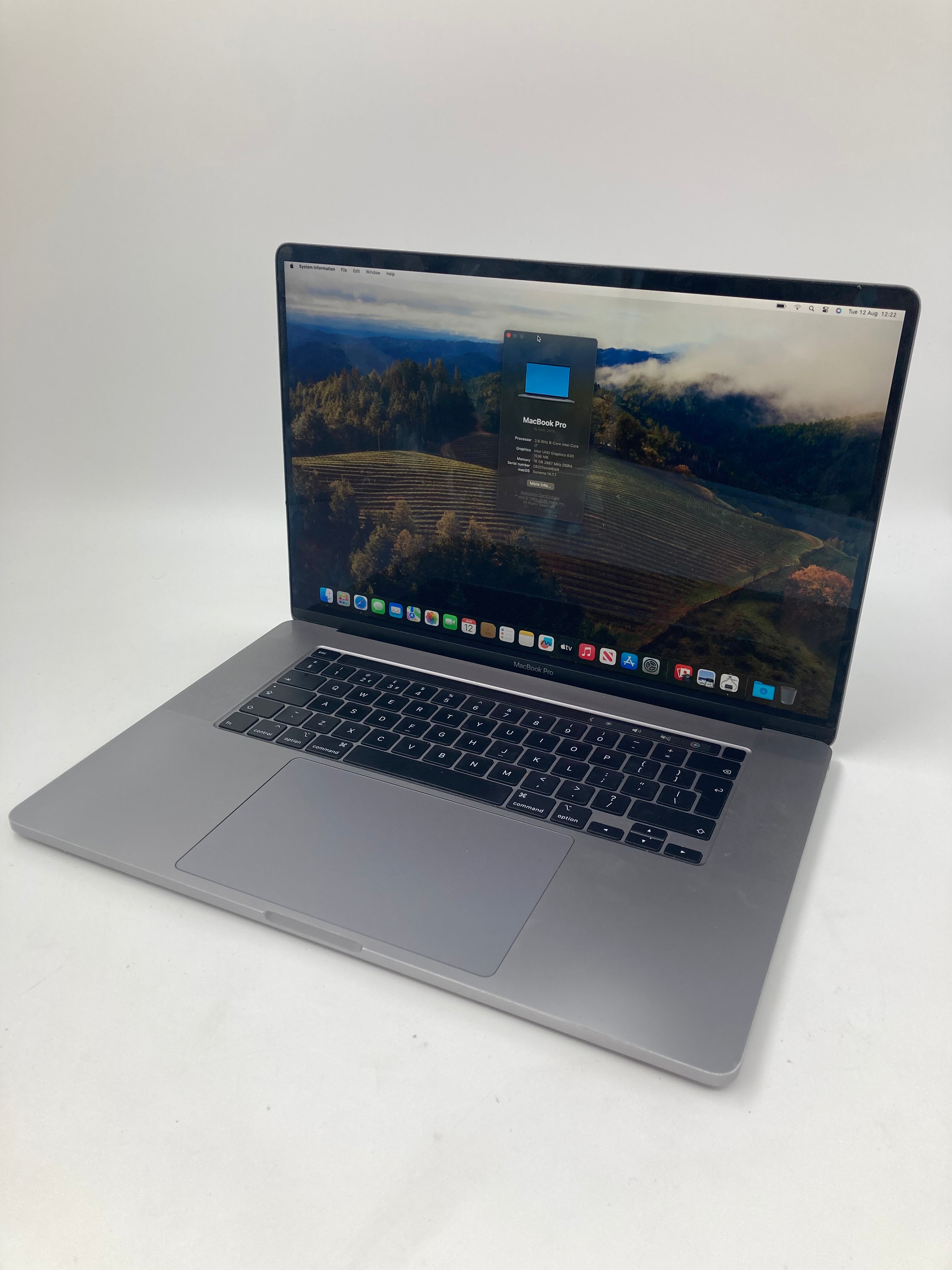 Apple MacBook Pro 2019 A2141 16" Screen i7 9th Gen 16GB RAM 500GB SSD OS Sonoma