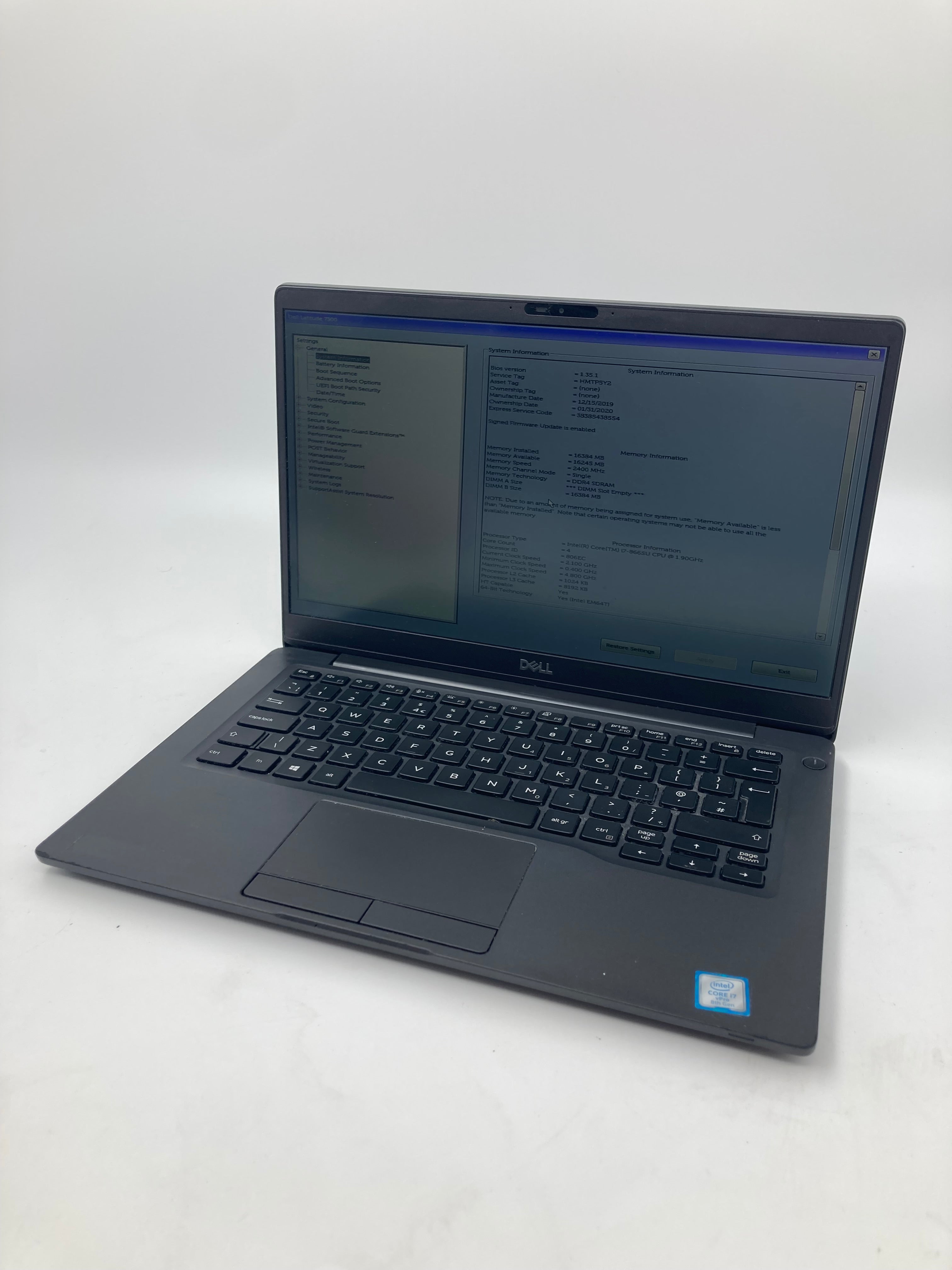 Dell Latitude 7300 13" i7 8th Gen 16GB RAM No HDD No OS #3