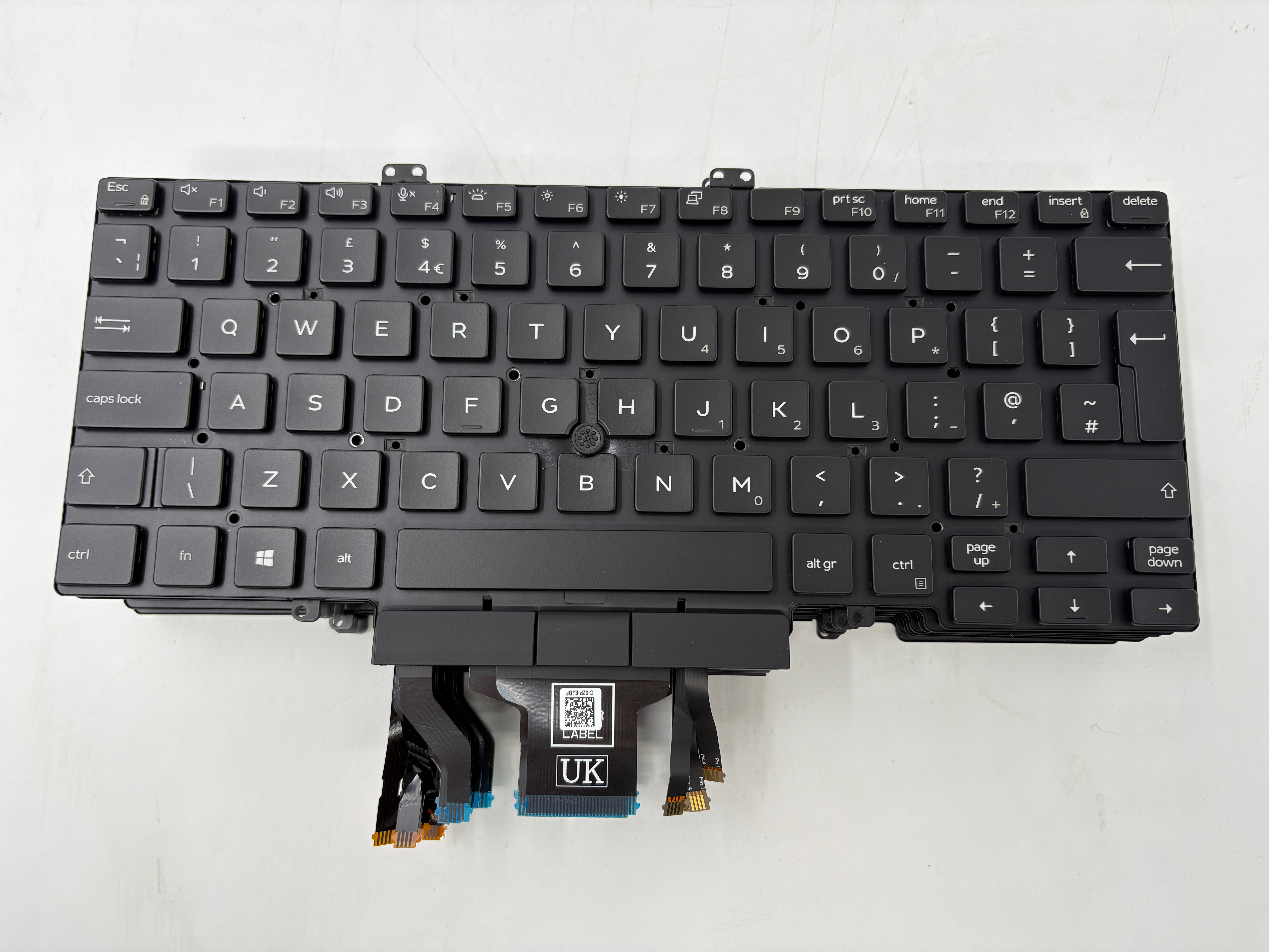 Batch of 8 New Open Box Dell Latitude 5401 5400 UK Backlit Keyboard 7D2R0