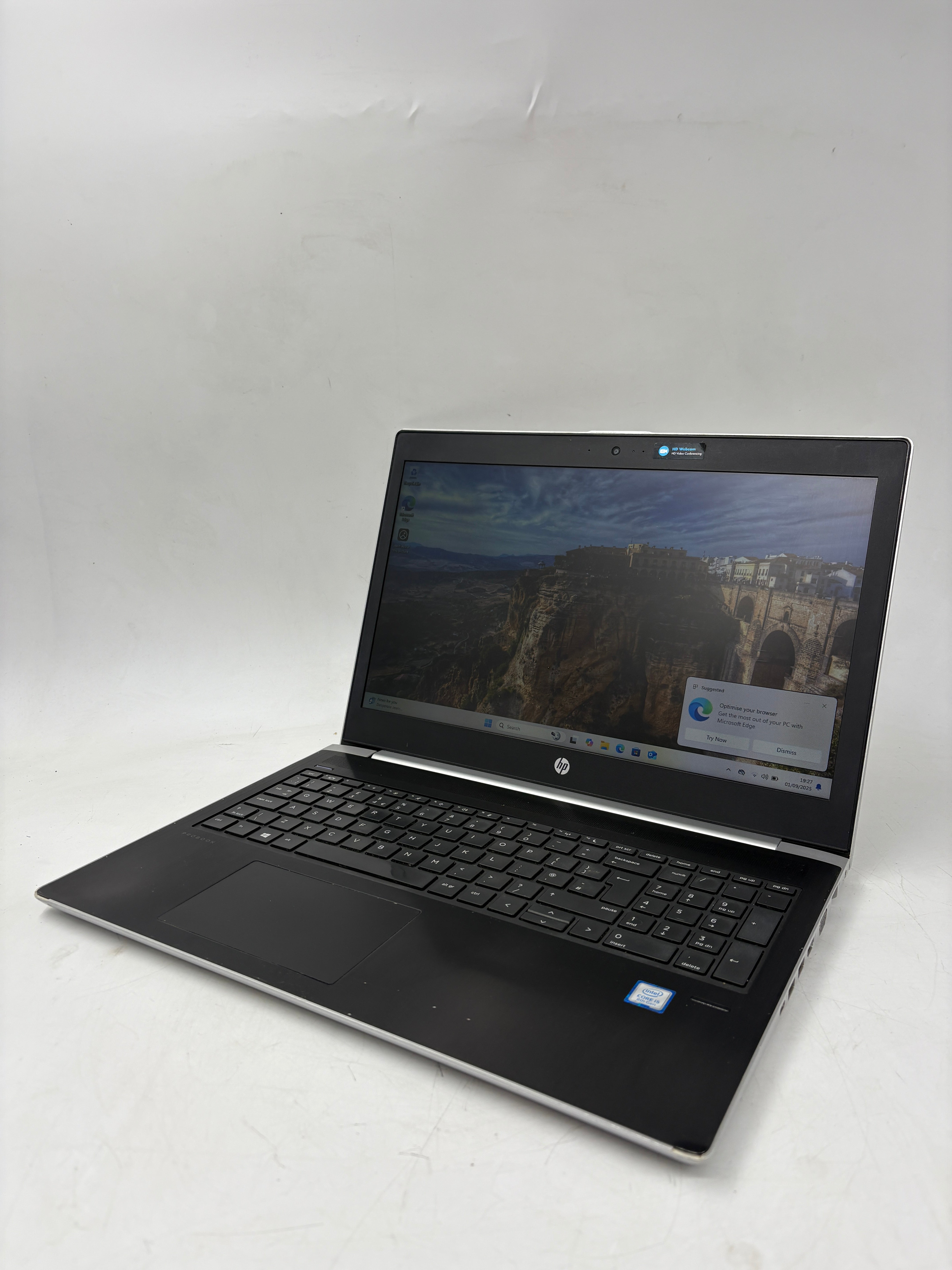 HP Laptop 450 G5 15.6" Screen i5 8th Gen 8GB RAM 256GB SSD W11