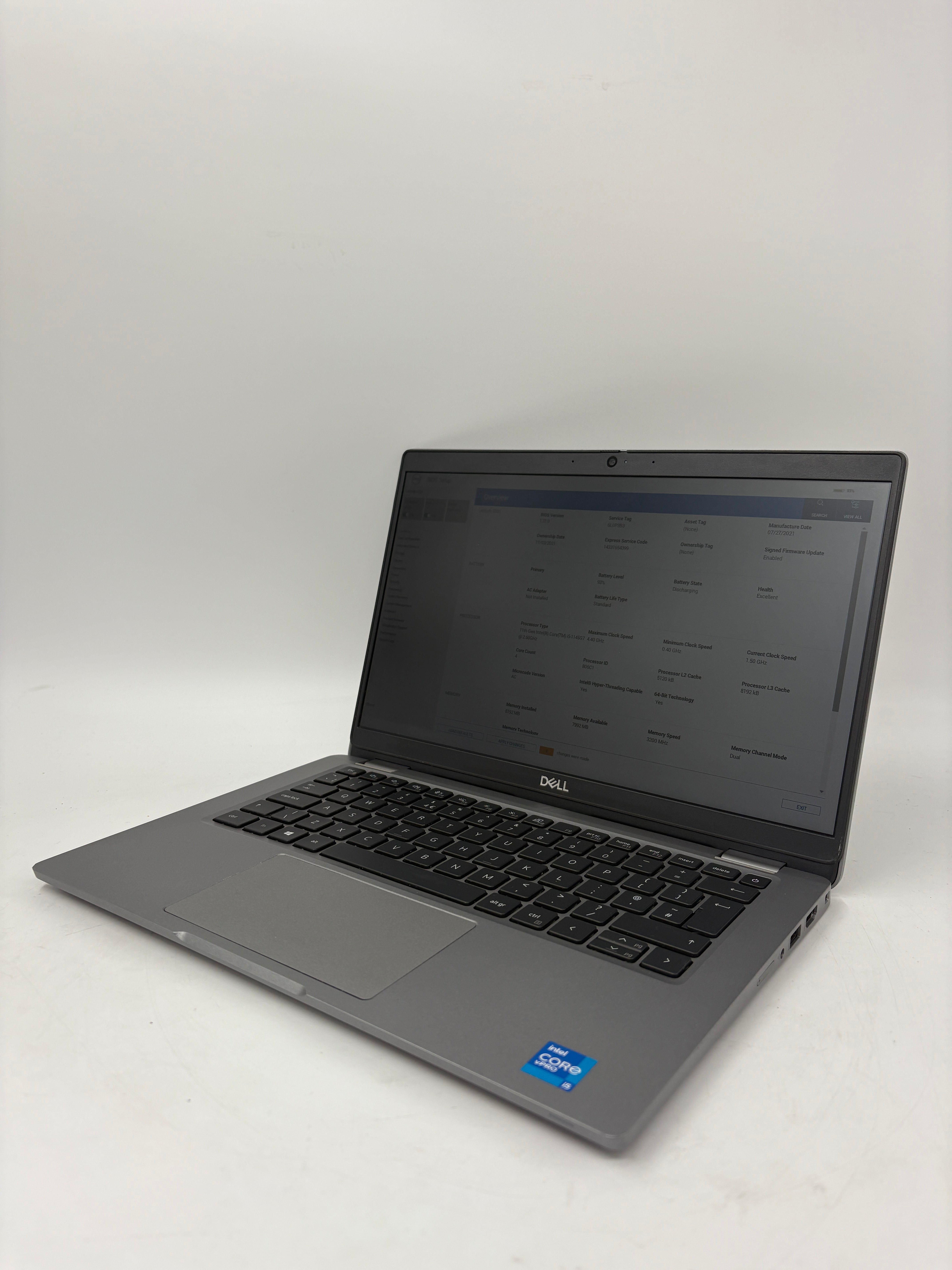 Dell Laptop Latitude 5320 13.3" Screen i5 11th Gen 8GB RAM 256GB SSD W11