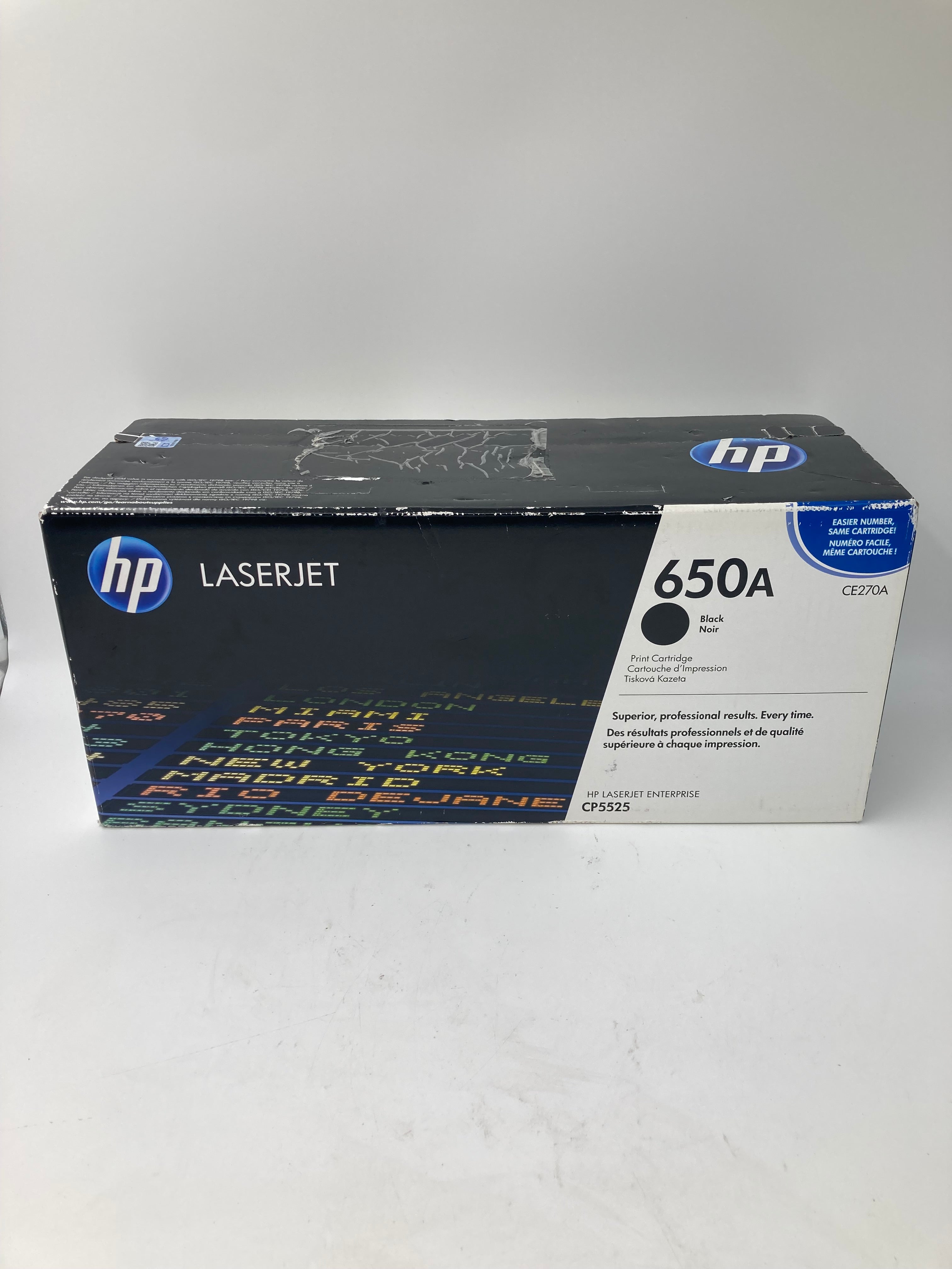 HP Print Cartridge LaserJet 650A CE270A Black Genuine Ink Cartridge