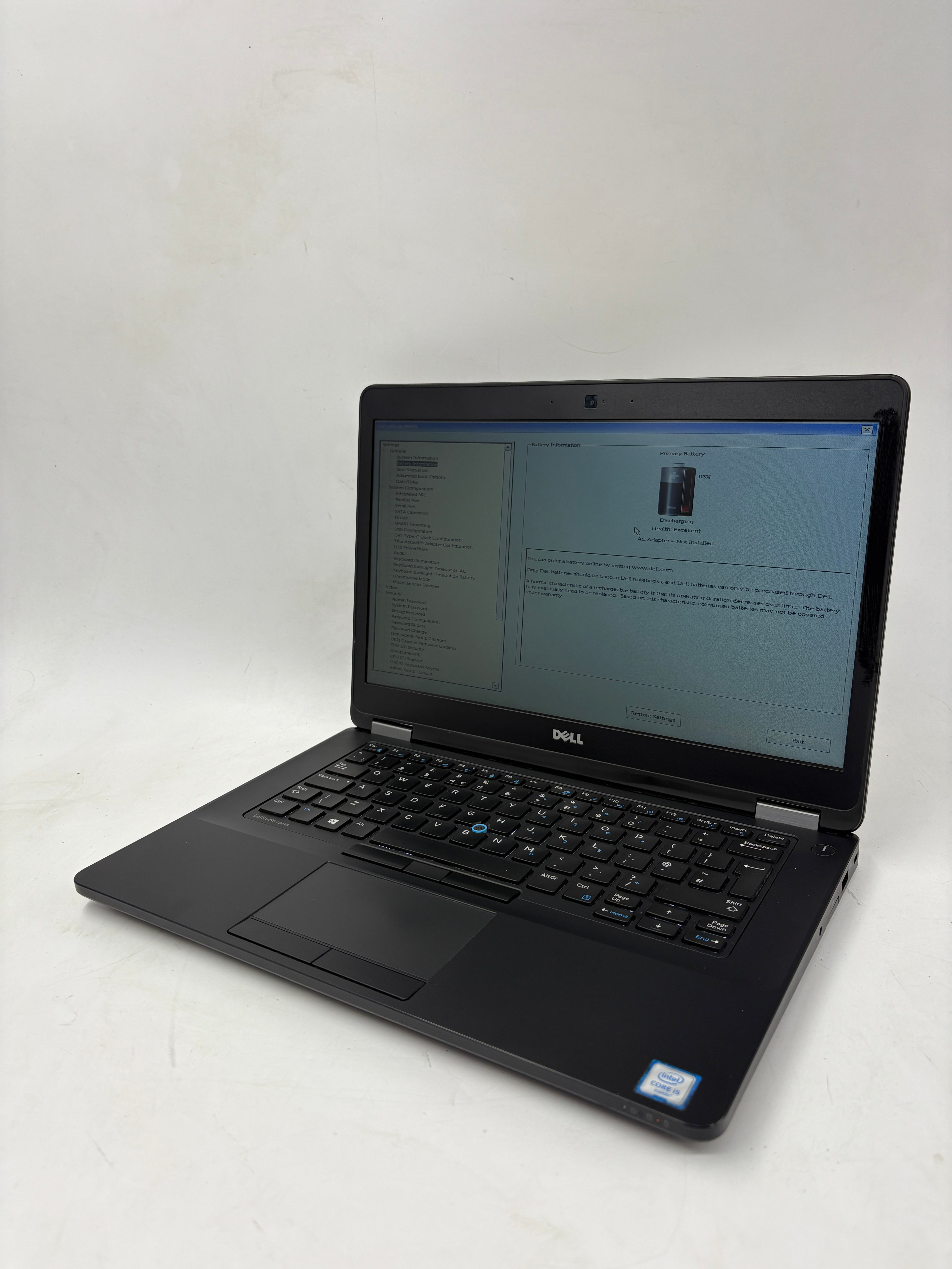 Dell Laptop Latitude E5470 14" Screen i5 6th Gen 8GB RAM NO SSD NO OS