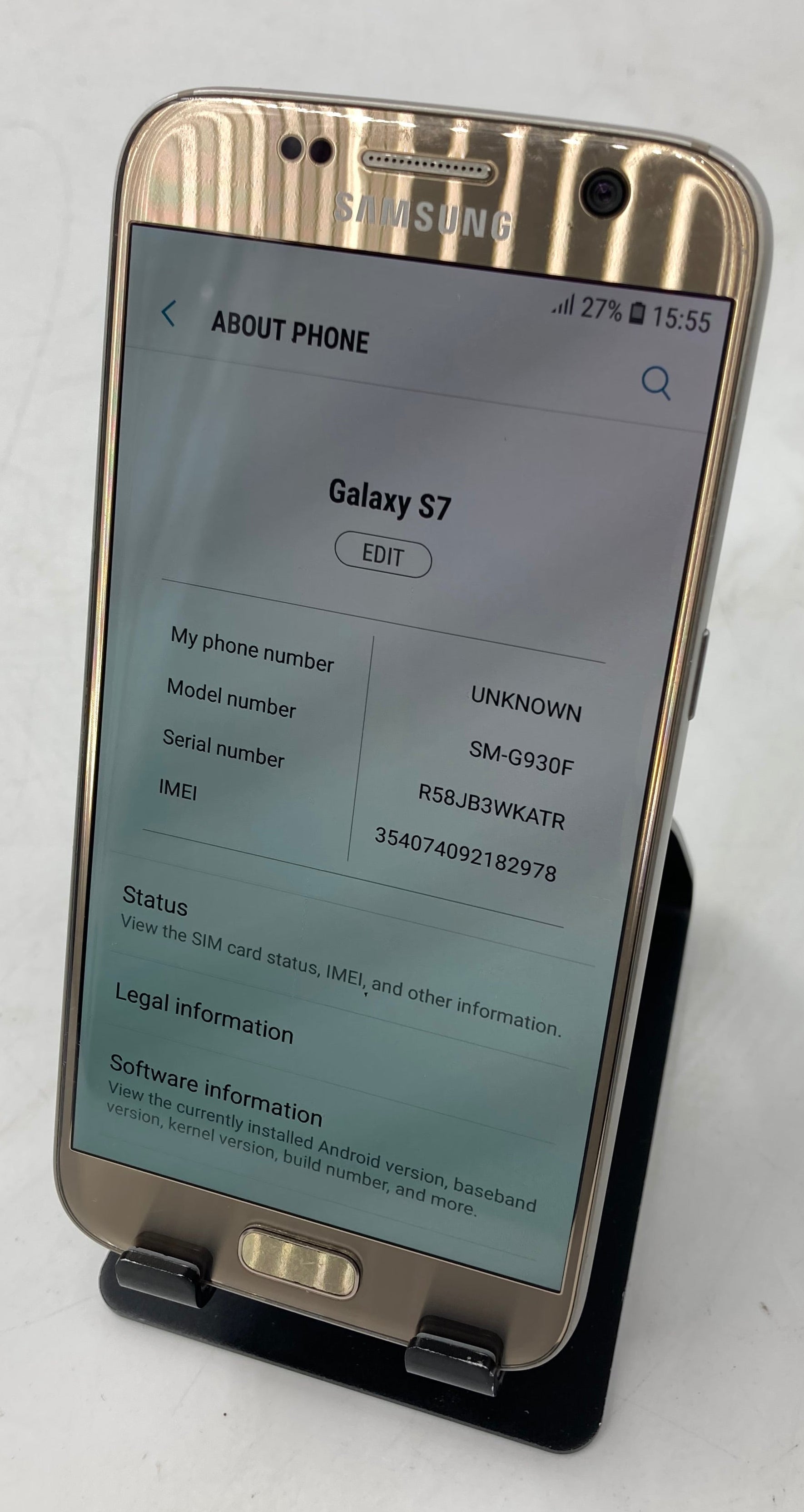 Samsung Mobile Phone Galaxy S7 SM-G930F 32GB Gold Unlocked