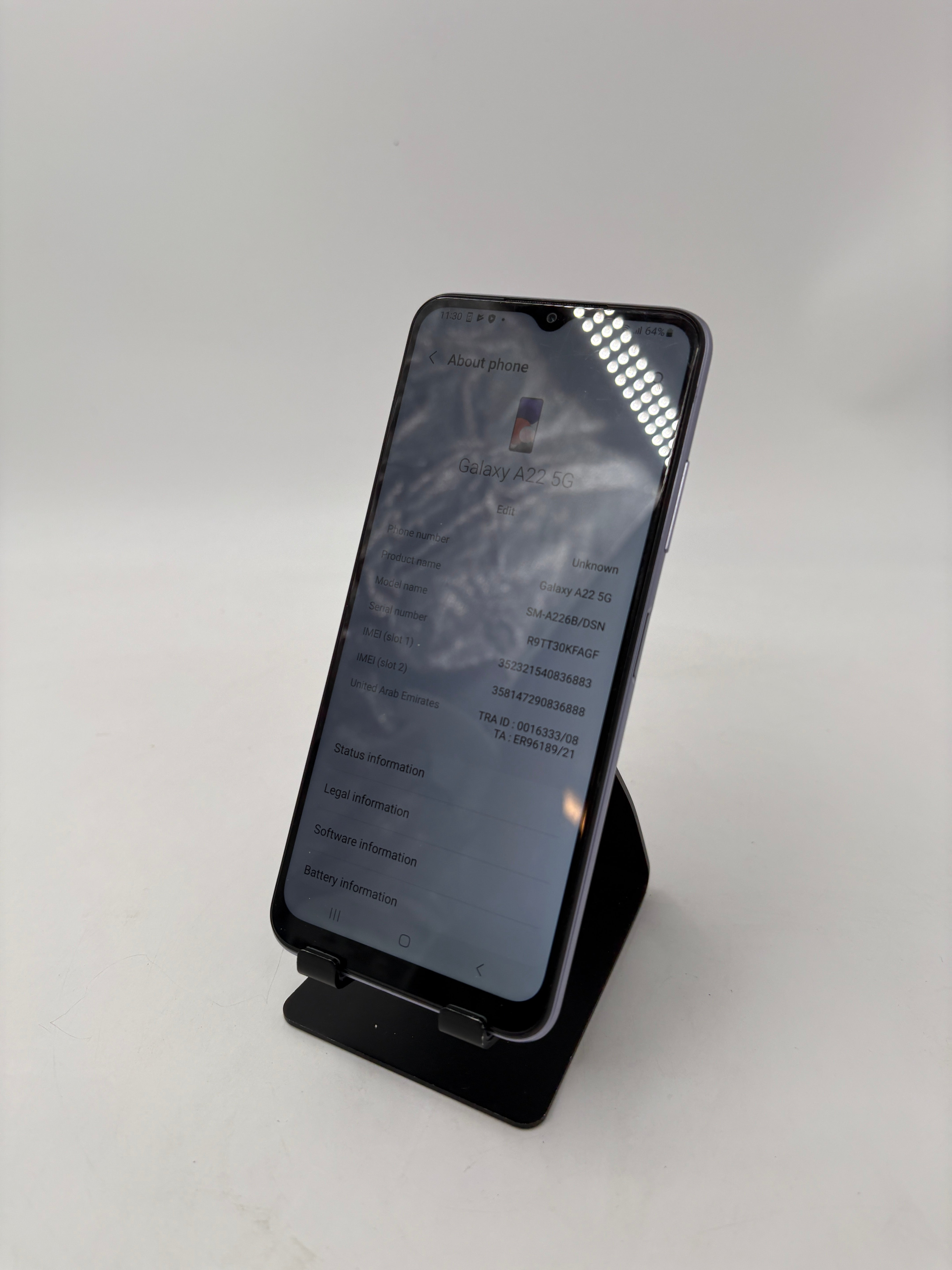 Samsung Phone Galaxy A22 5G (SM-A226B/DSN) 64GB - Unlocked - Grade B+