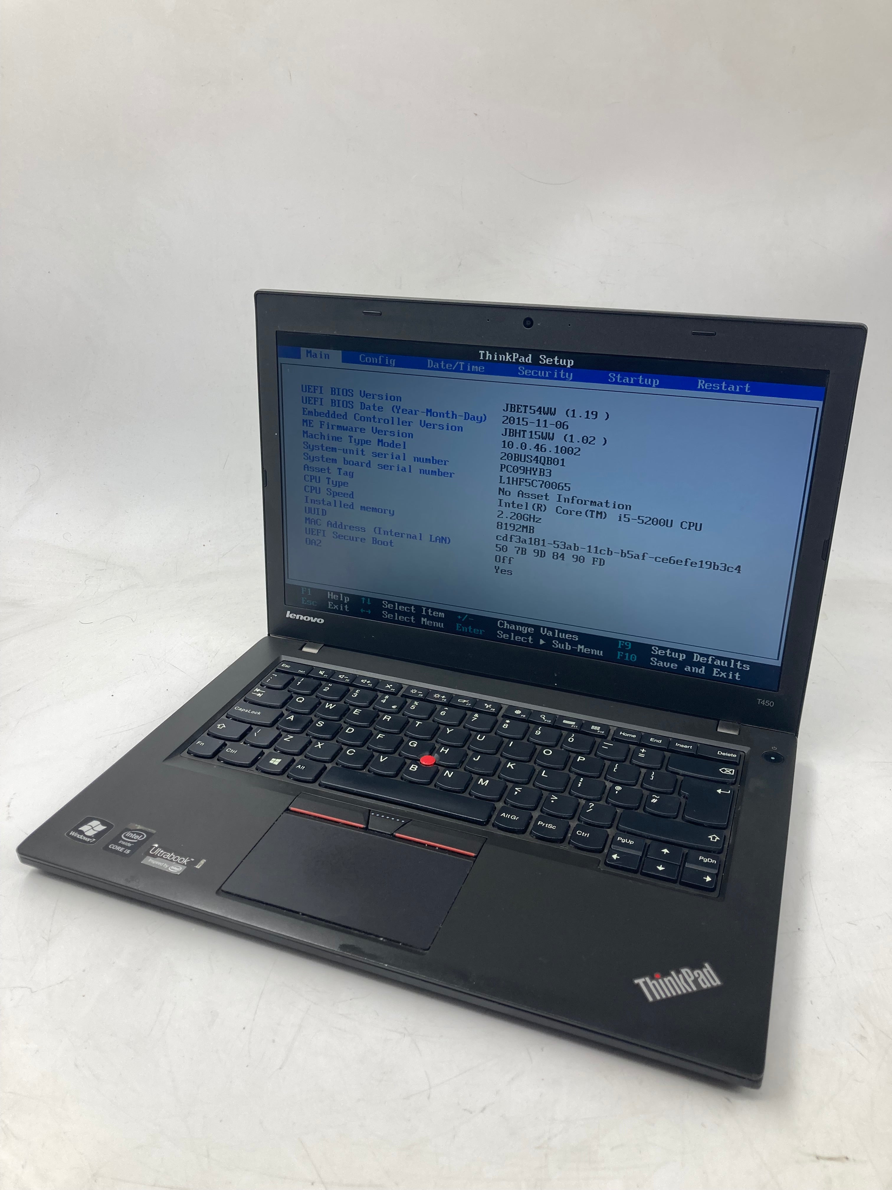 Lenovo ThinkPad T460 T450 14" i5 6th 5th Gen 4GB 8GB RAM 128GB SSD Lot of 3