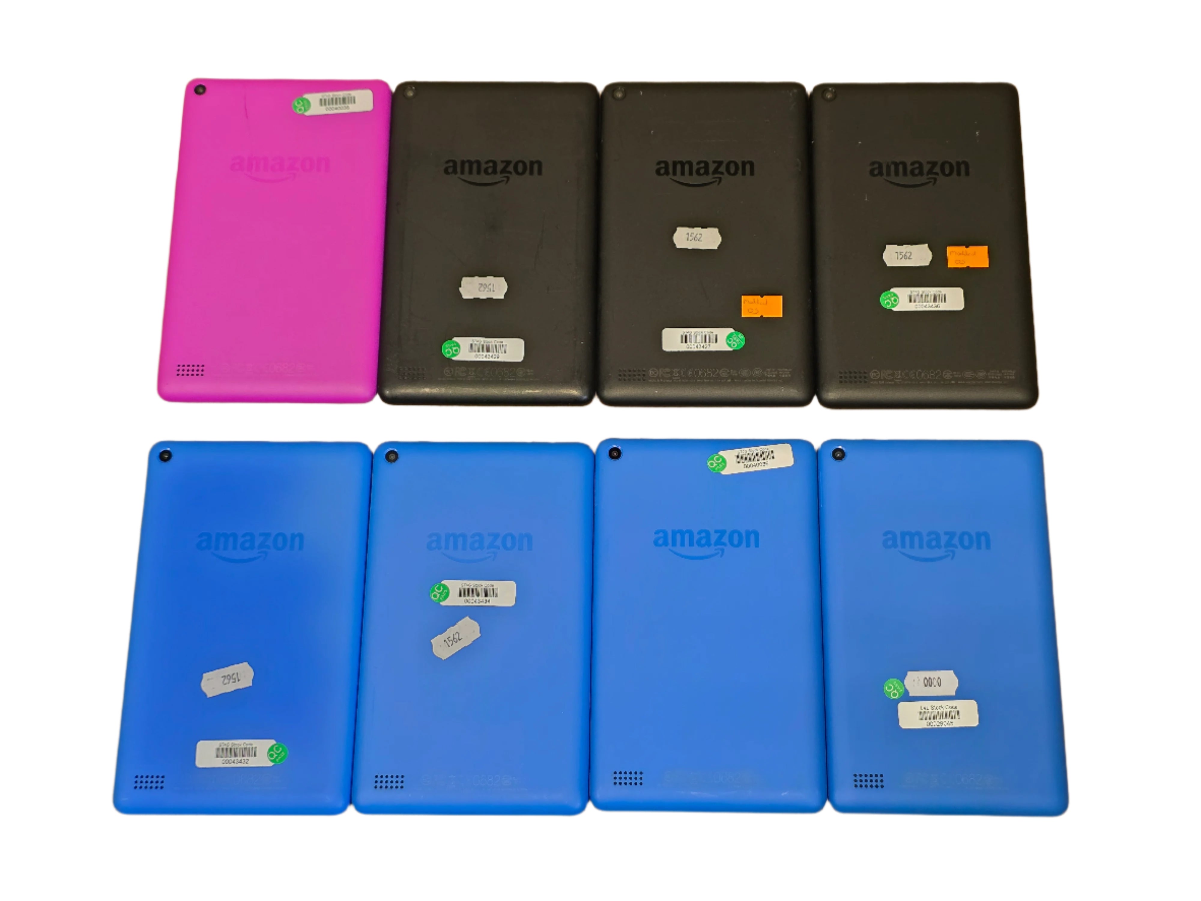 BATCH of 8 Amazon Kindle Fire 7 8GB Mixed Colour's + Mixed OS