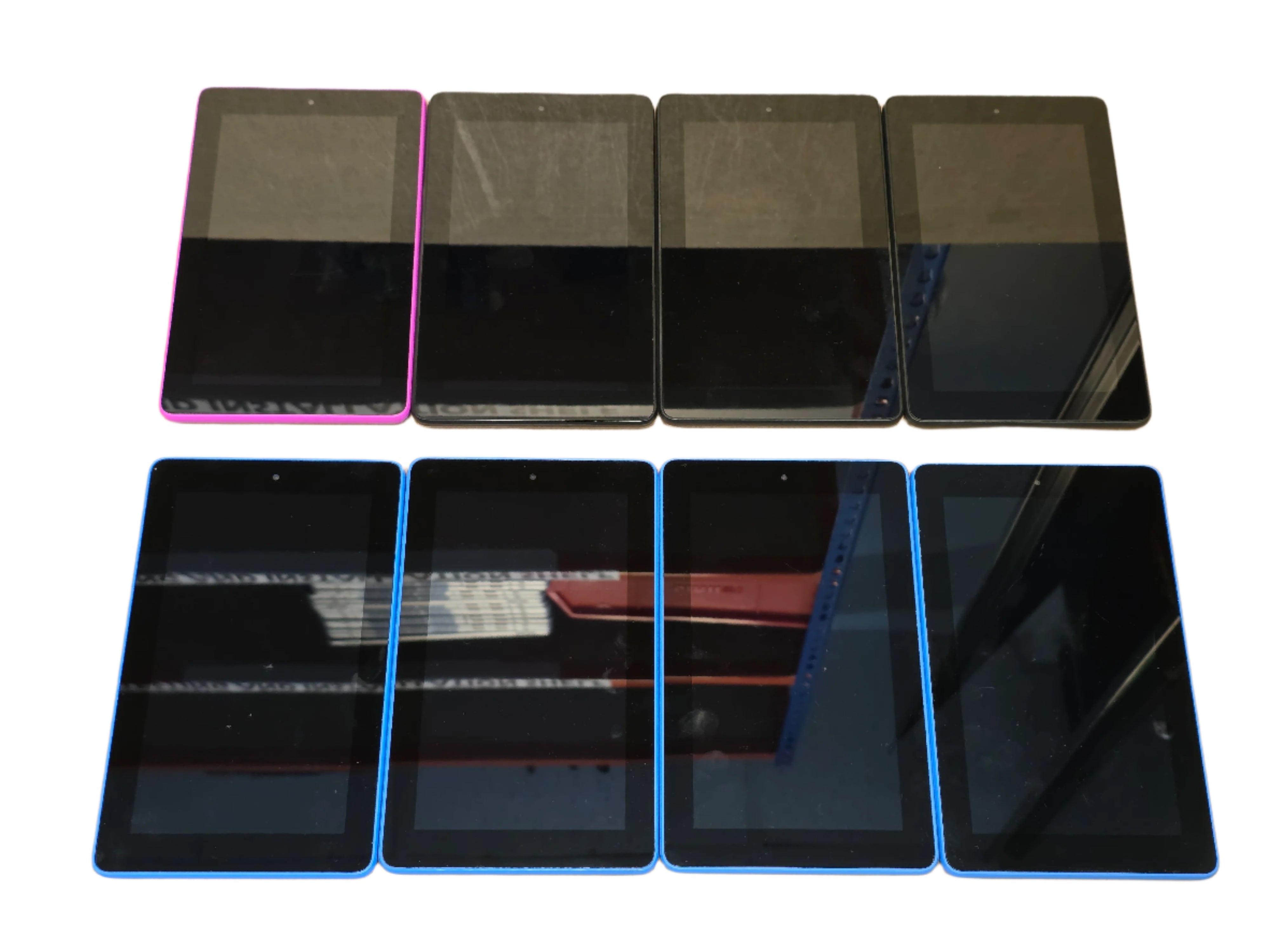 BATCH of 8 Amazon Kindle Fire 7 8GB Mixed Colour's + Mixed OS