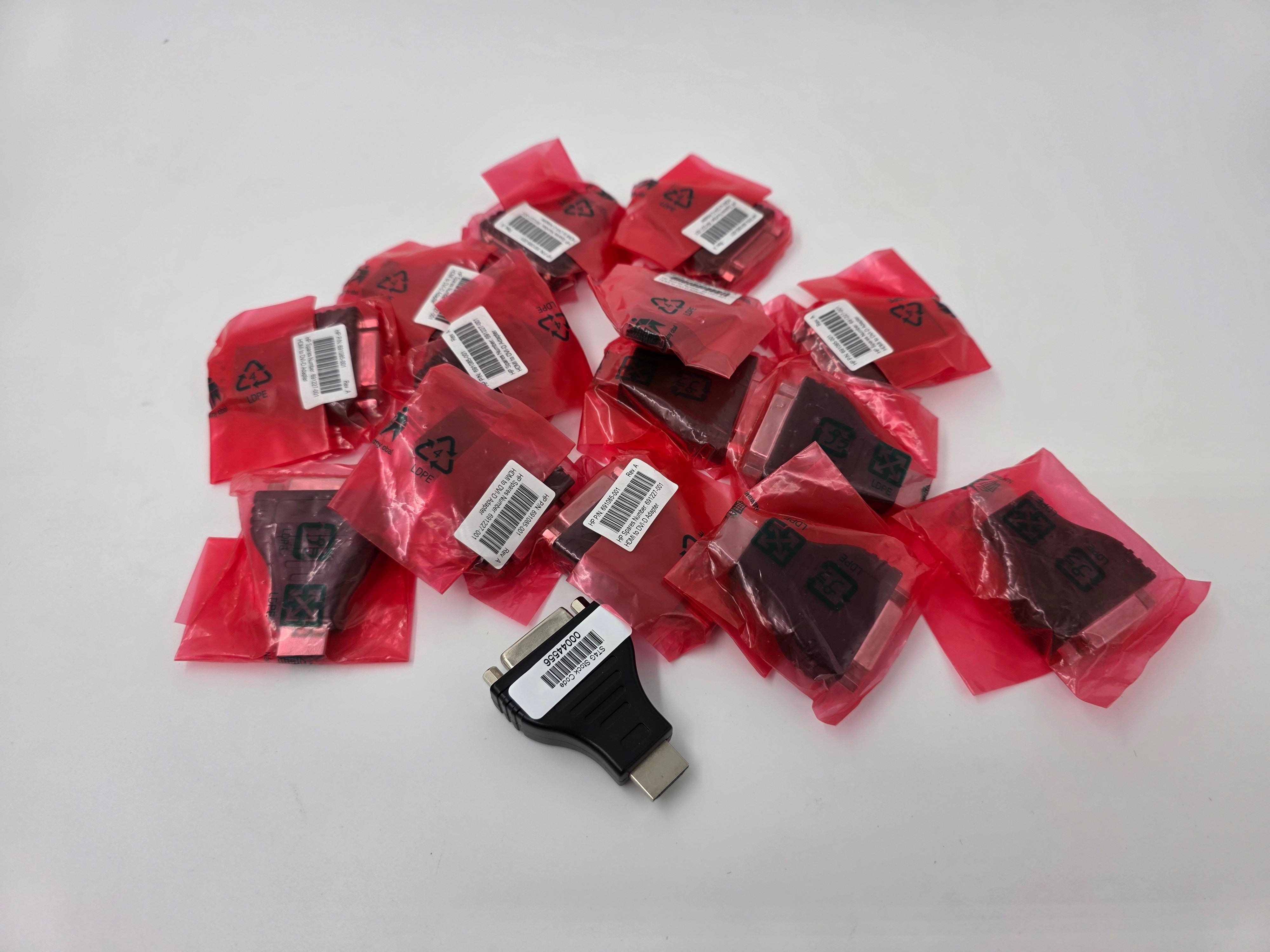 HP DVI-D TO HDMI Adapters BATCH OF x15