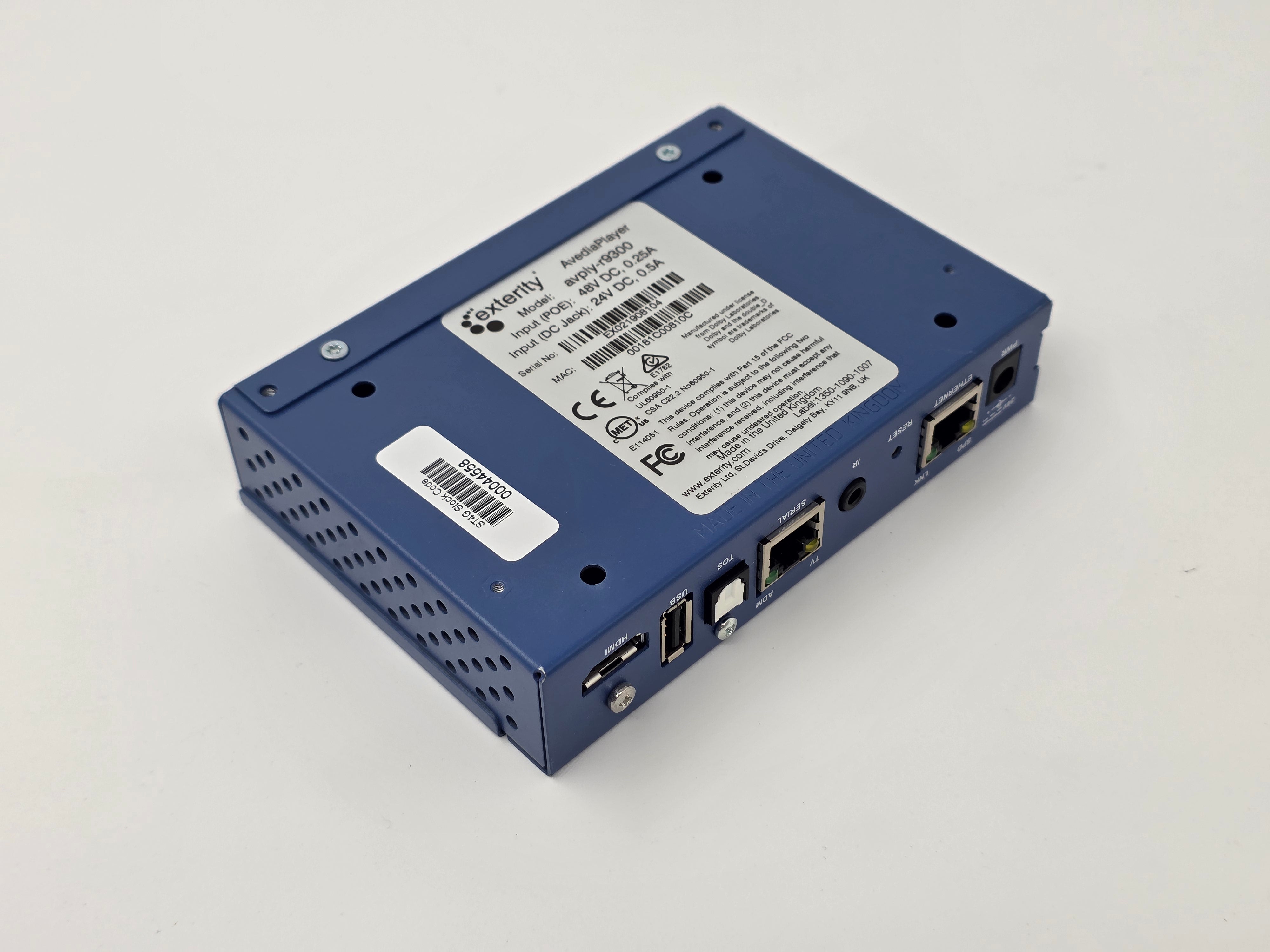 Exterity AvediaPlayer r9300 digital signage player