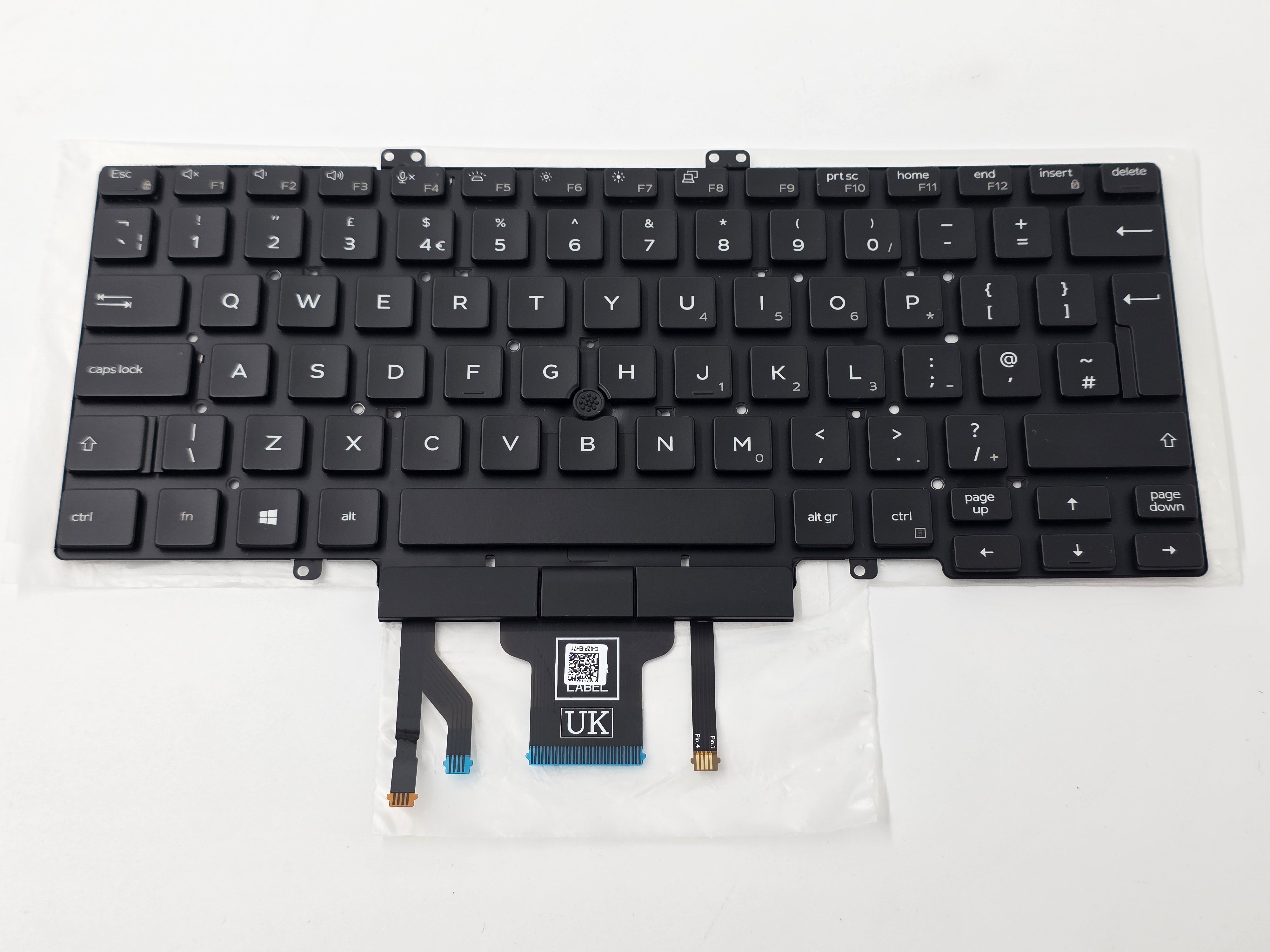 Genuine Keyboard Dell Latitude 5401 5400 UK Backlit with Pointer (07D2R0)