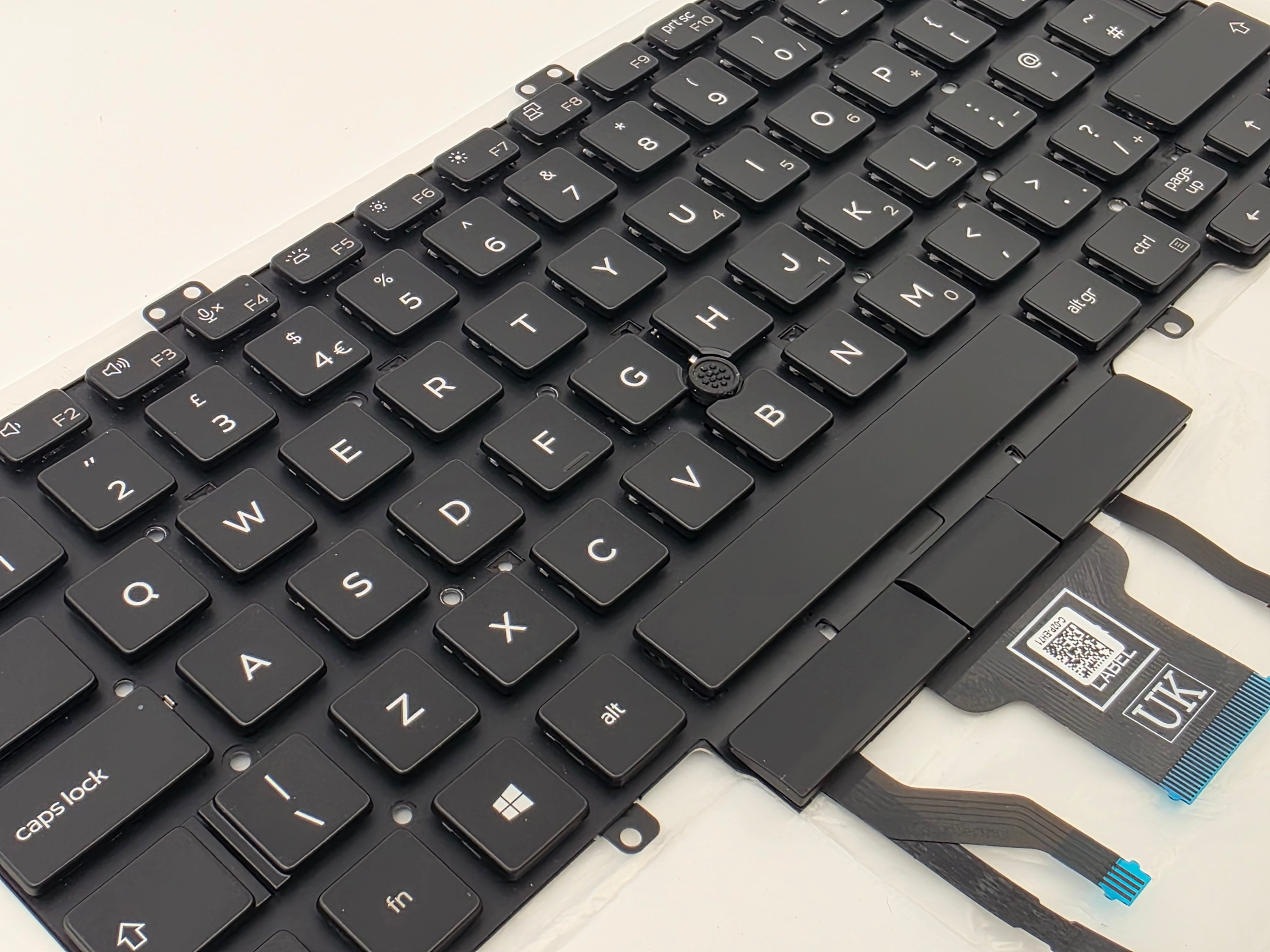 Genuine Keyboard Dell Latitude 5401 5400 UK Backlit with Pointer (07D2R0)