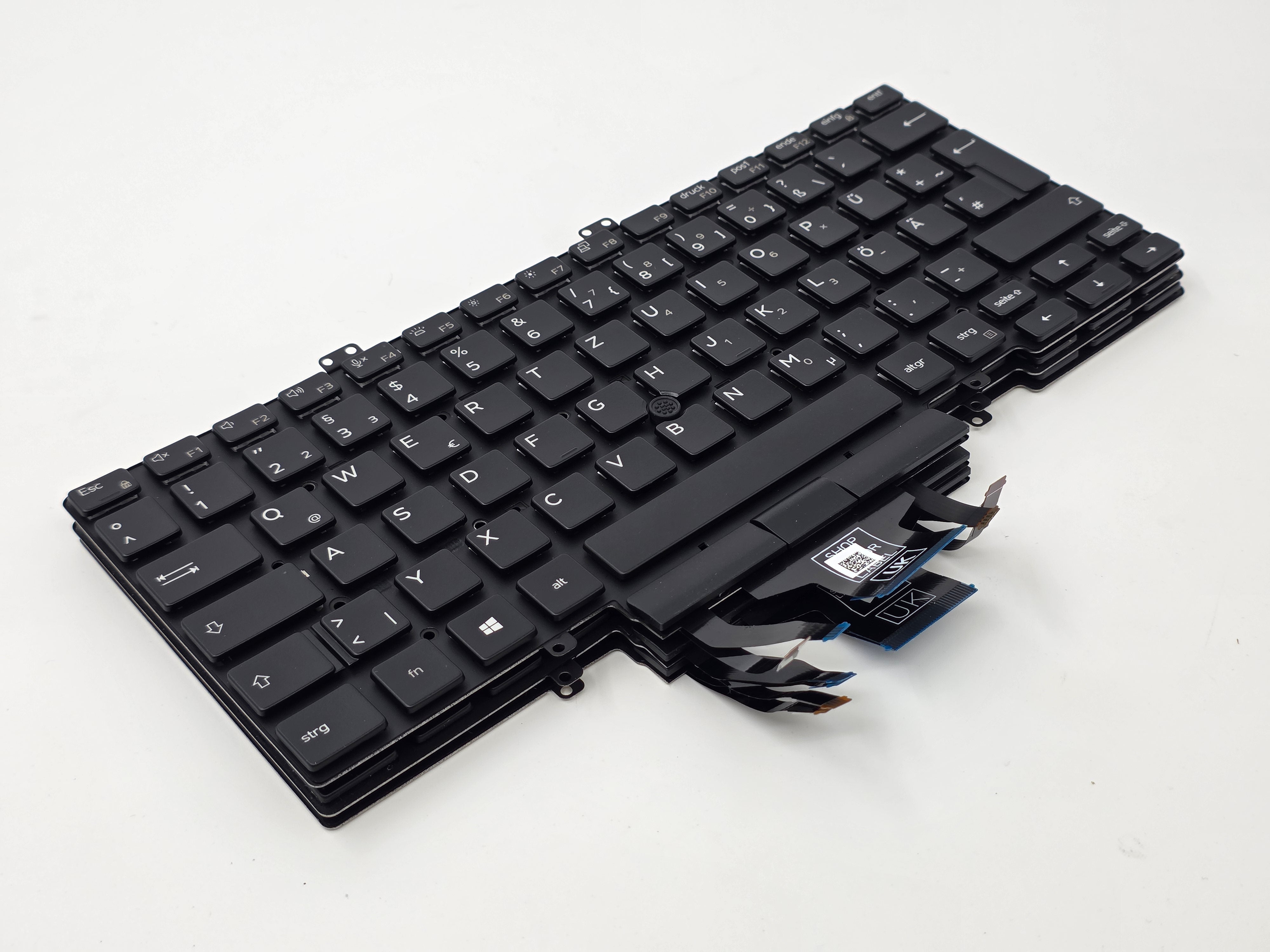 BATCH OF 3 Dell Latitude 5400 5401 5410 5411 German Backlit Point Keyboard 07XH1W