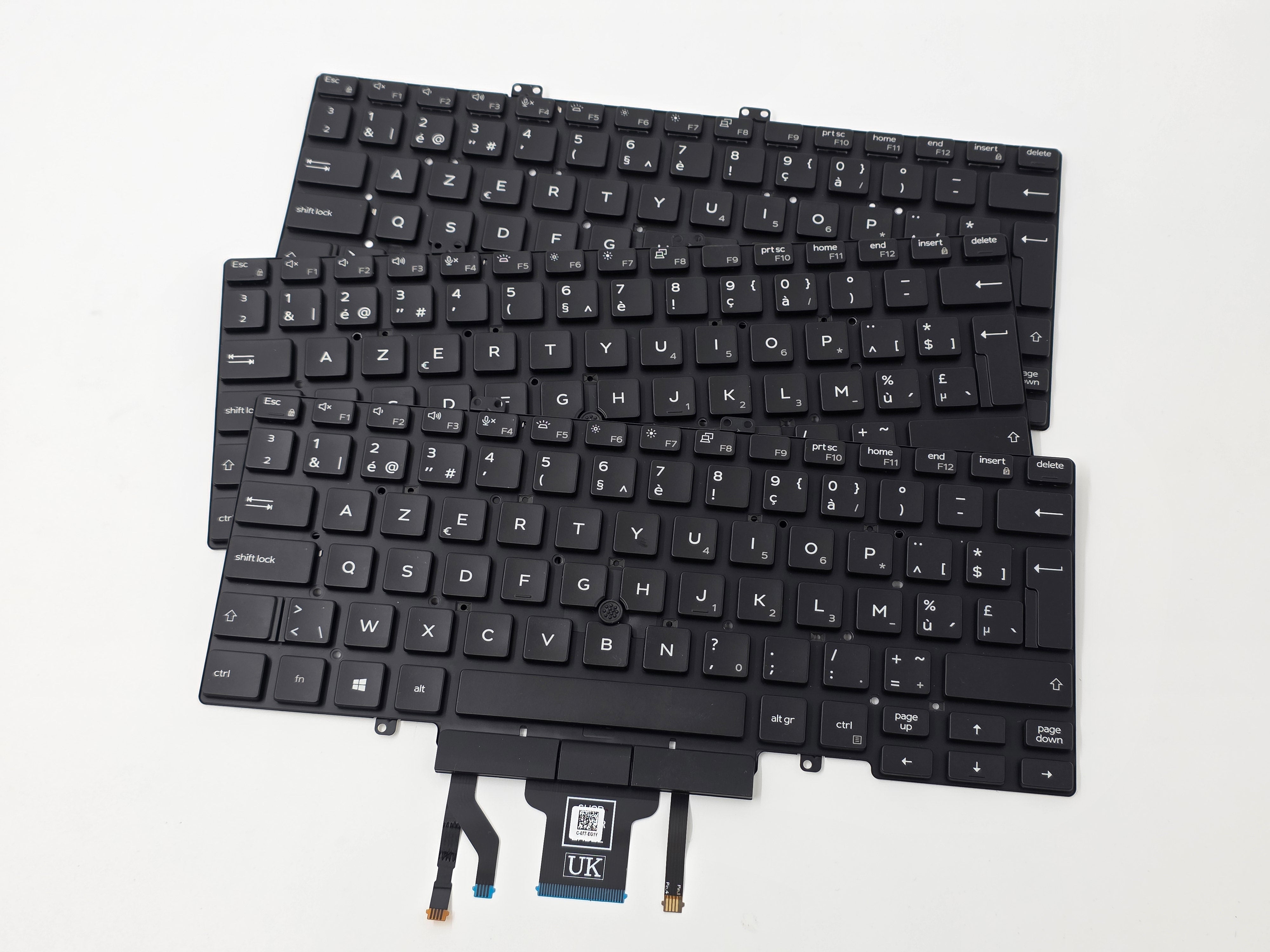 BATCH OF 3 Dell Latitude 5400 5401 5410 5411 BELGIAN Backlit Keyboard 062K9W