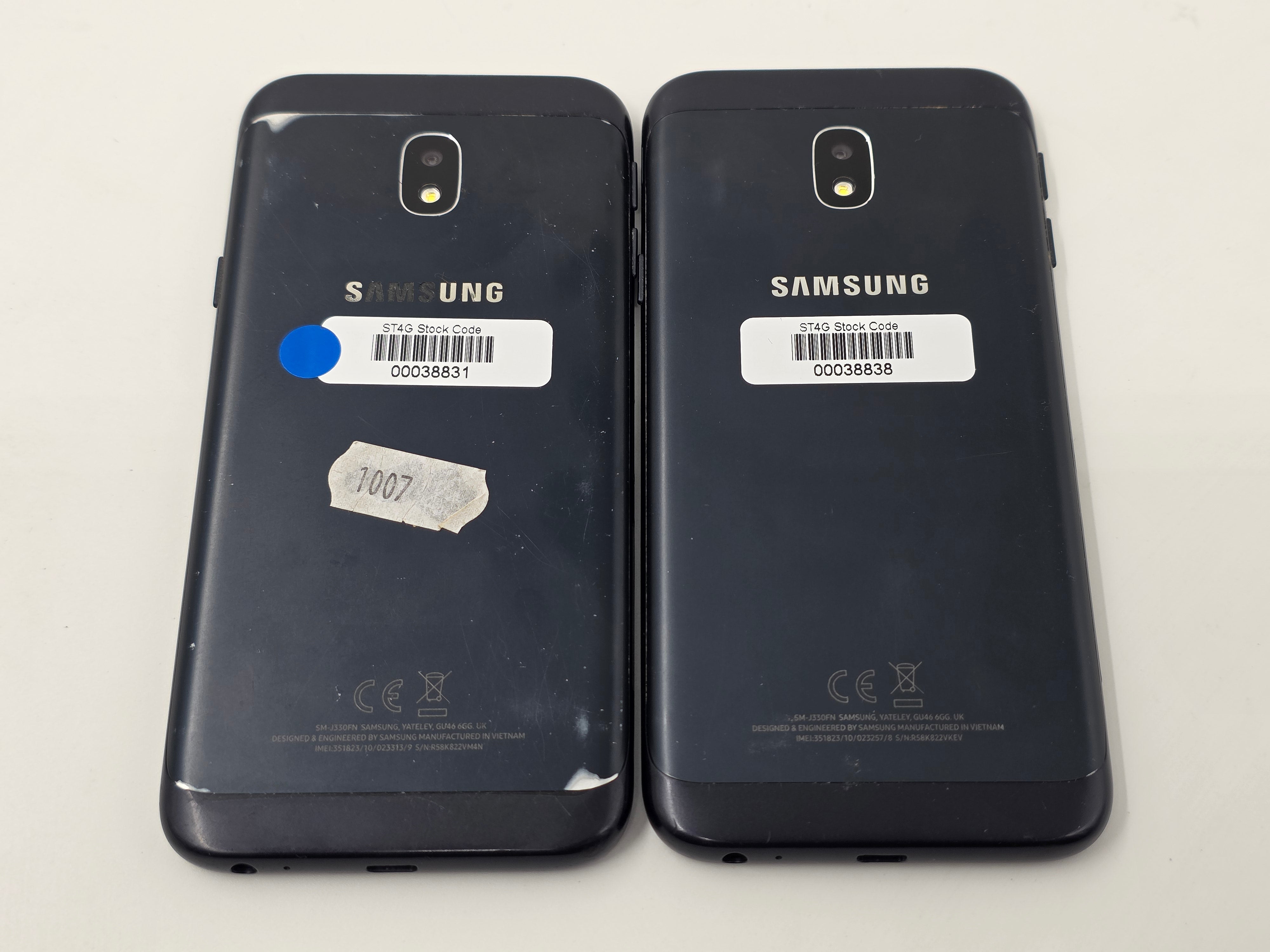 BATCH OF 2 Samsung Galaxy J3 2017 SMJ330FN 16GB SPARES ONLY