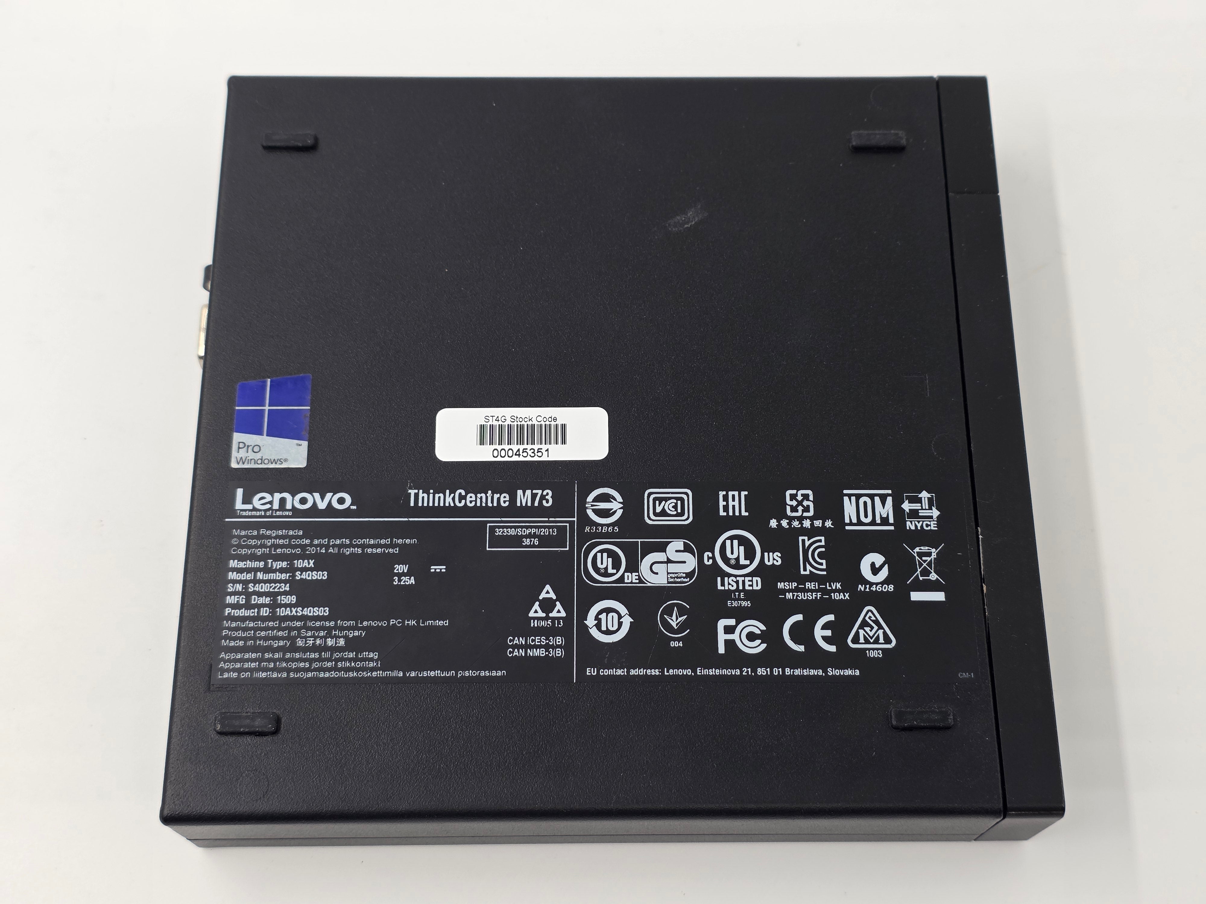 Lenovo PC ThinkCentre M73 Tiny i5 4th Gen 4GB NO SSD NO OS #2