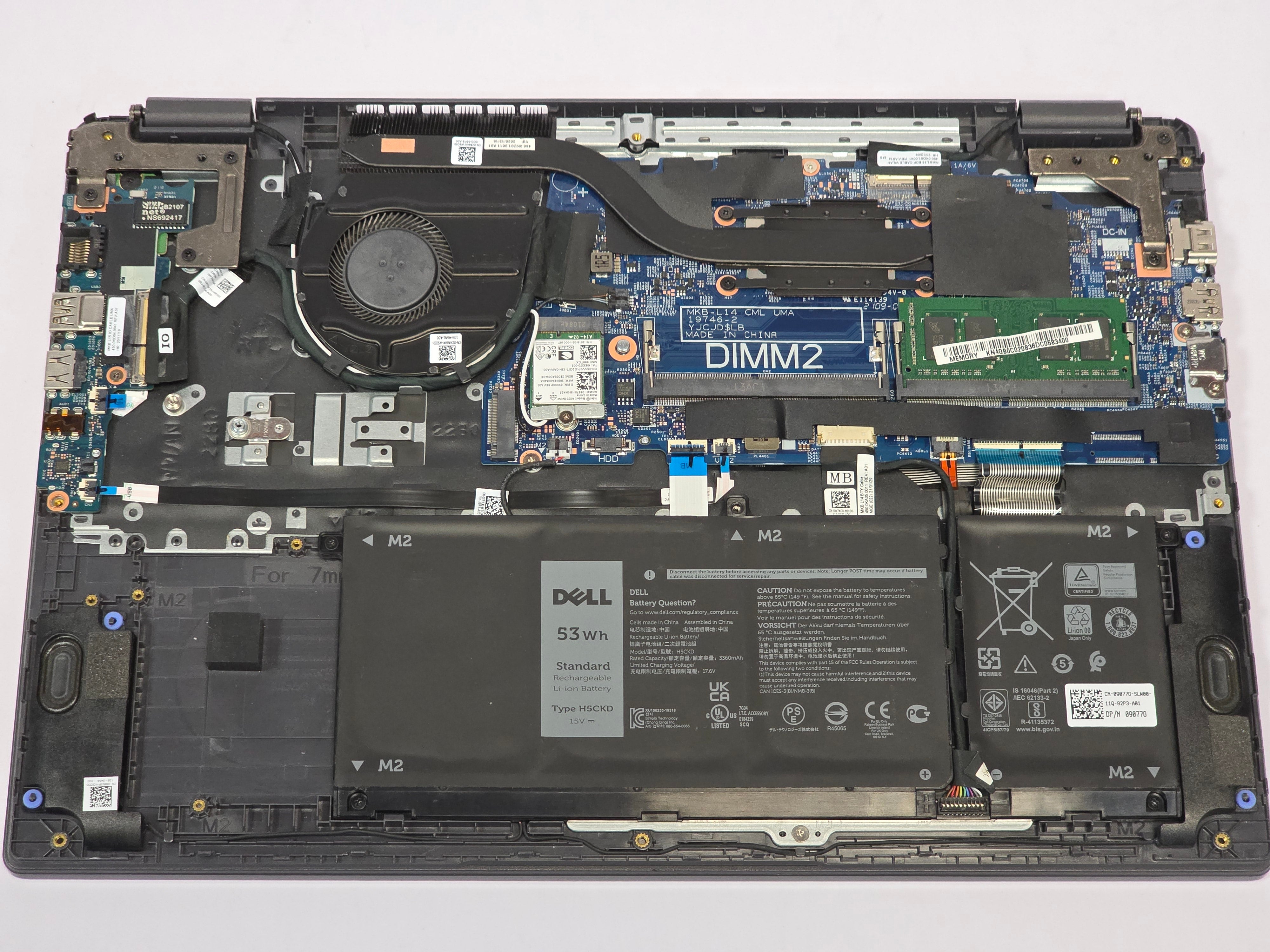 Dell Laptop Vostro 15 3510 i5 10TH GEN 15" 4GB RAM No SSD *Spares*