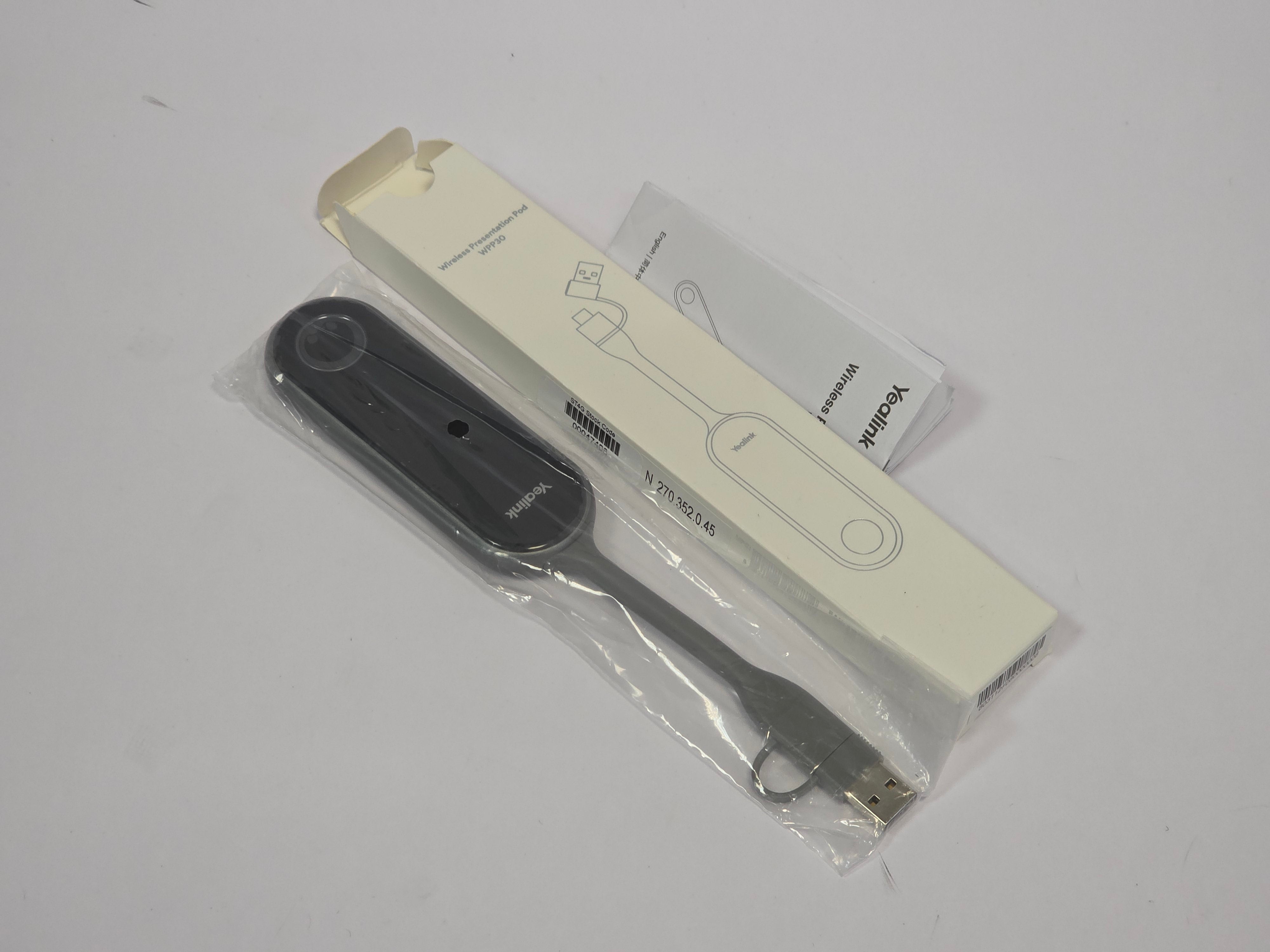 YeaLink WPP30 USB Type-C 4K Wireless Presentation Pod Black