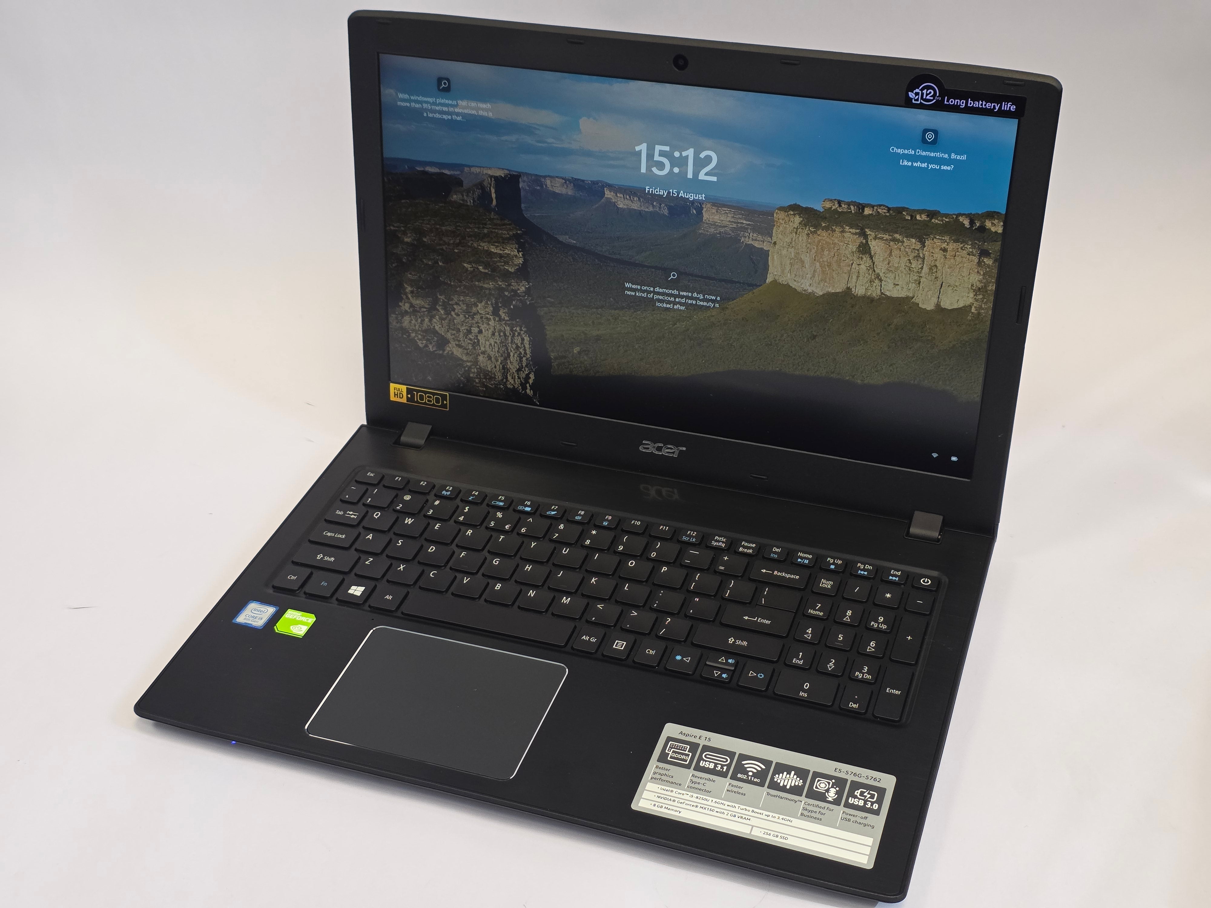 ACER LAPTOP ASPIRE N16Q2 I5 8TH GEN, 256 SSD, 8GB RAM WIN 11