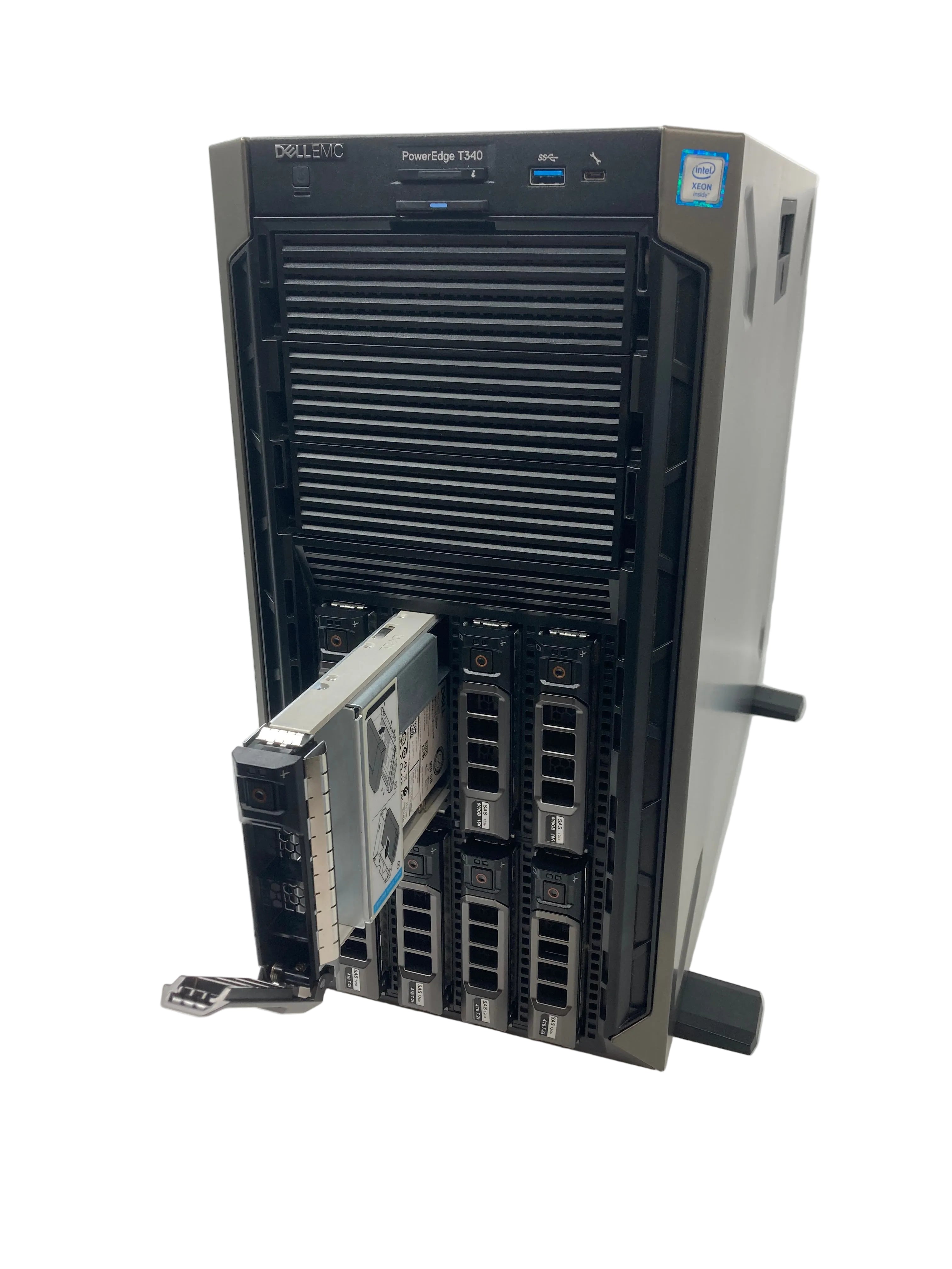 Dell PowerEdge T340 Tower Server | Intel Xeon E-2176G | 4x 900GB, 4x 4TB HDDs | 16GB RAM | Grade A