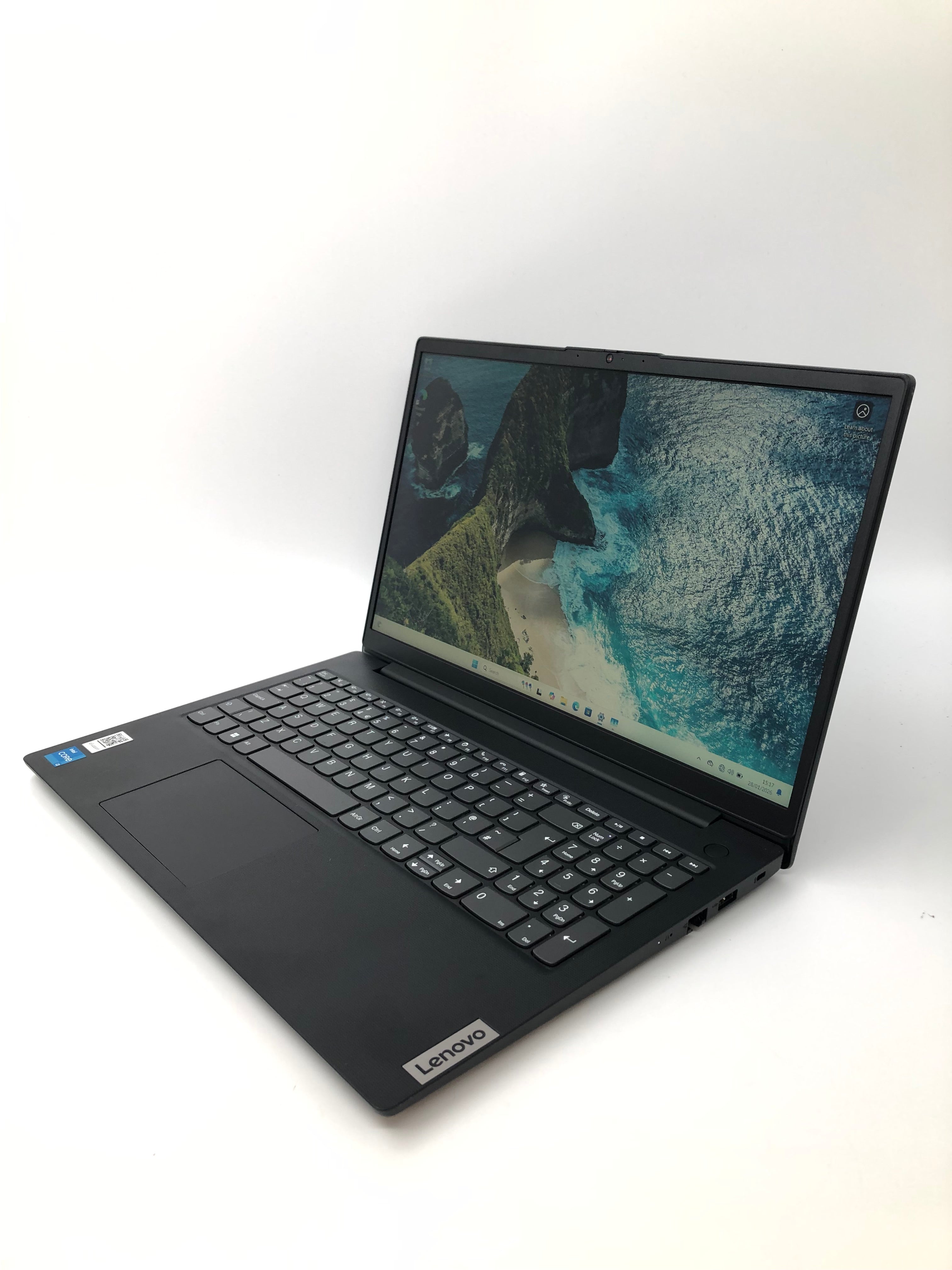 Lenovo V15 G3 IAP front angled view showing keyboard and 15" screen