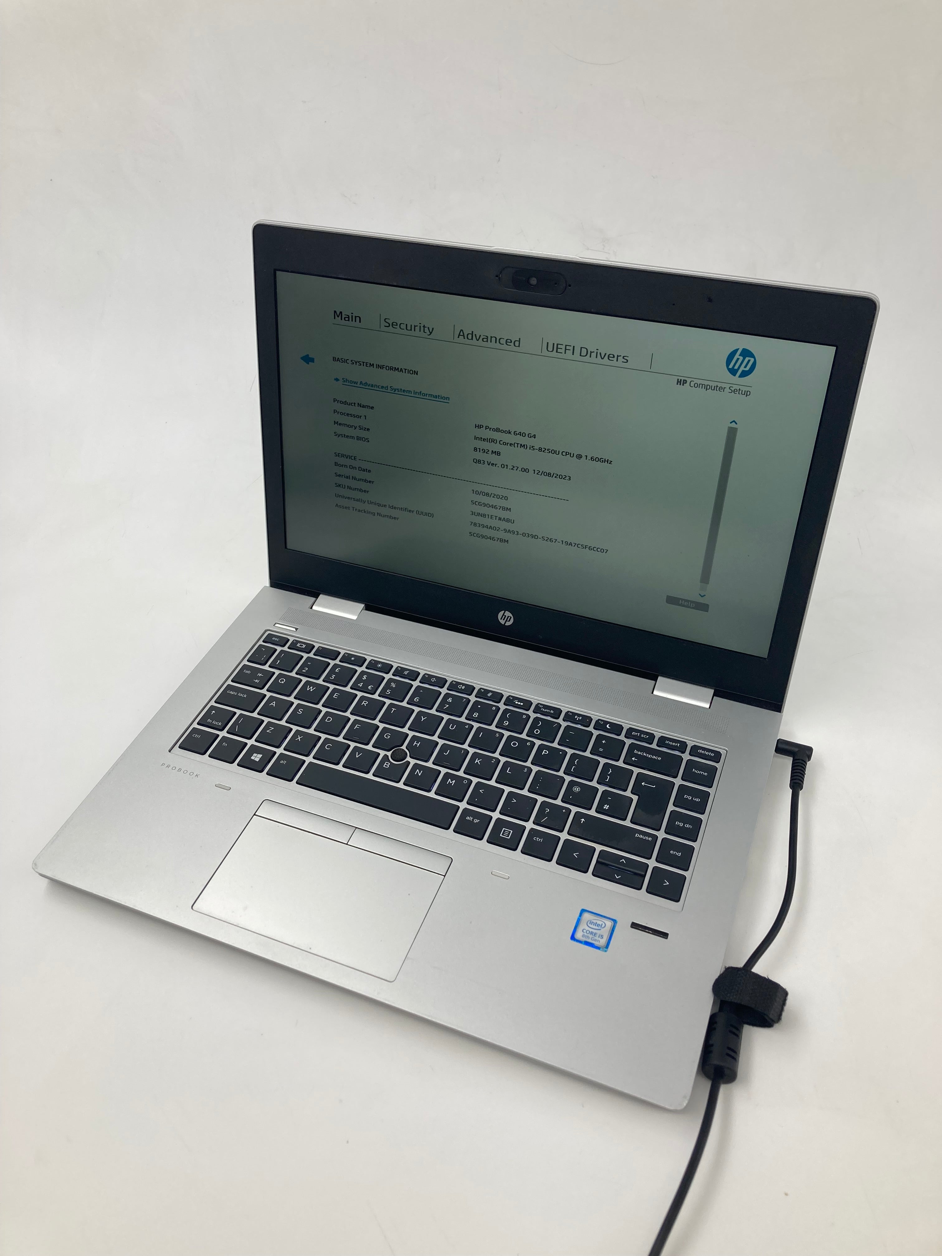 HP Laptop ProBook 640 G4 14" i5 8th Gen 8GB RAM No SSD *Spares*