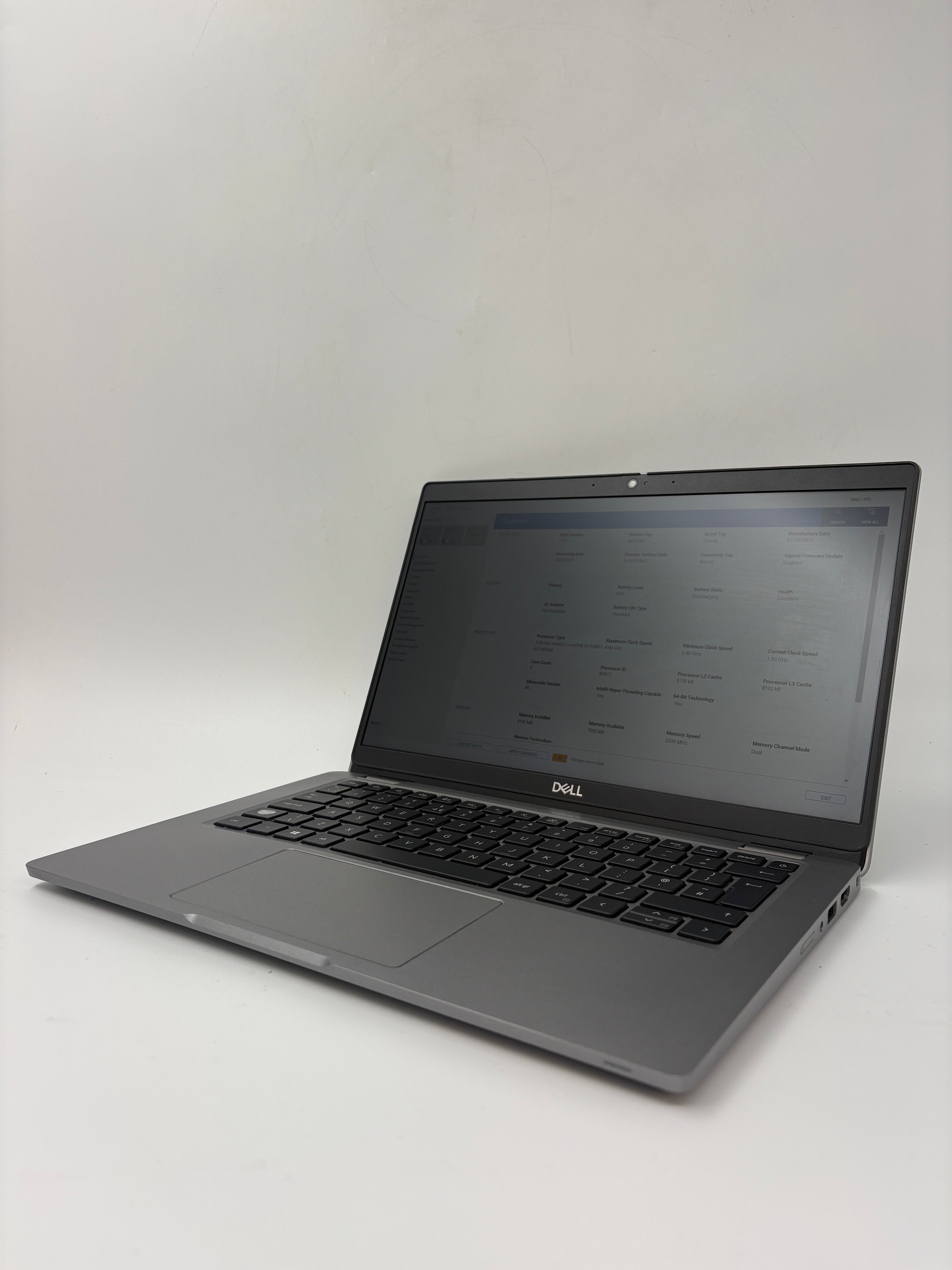 Dell Laptop Latitude 5320 13" Screen i5 11th Gen 8GB RAM No SSD No OS Spares