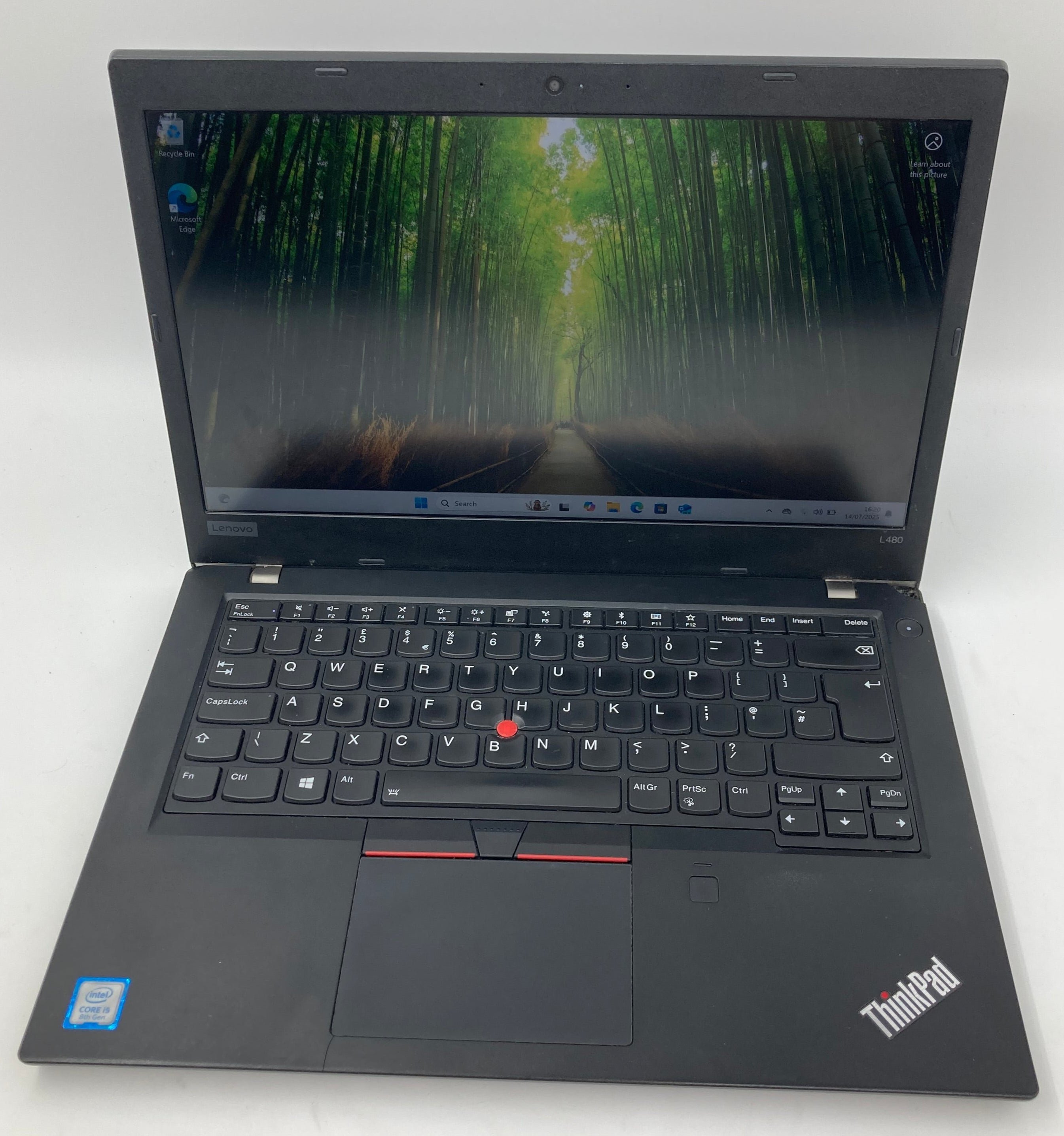 Lenovo Laptop ThinkPad L480 14" i5 8th Gen 16GB RAM No SSD No OS