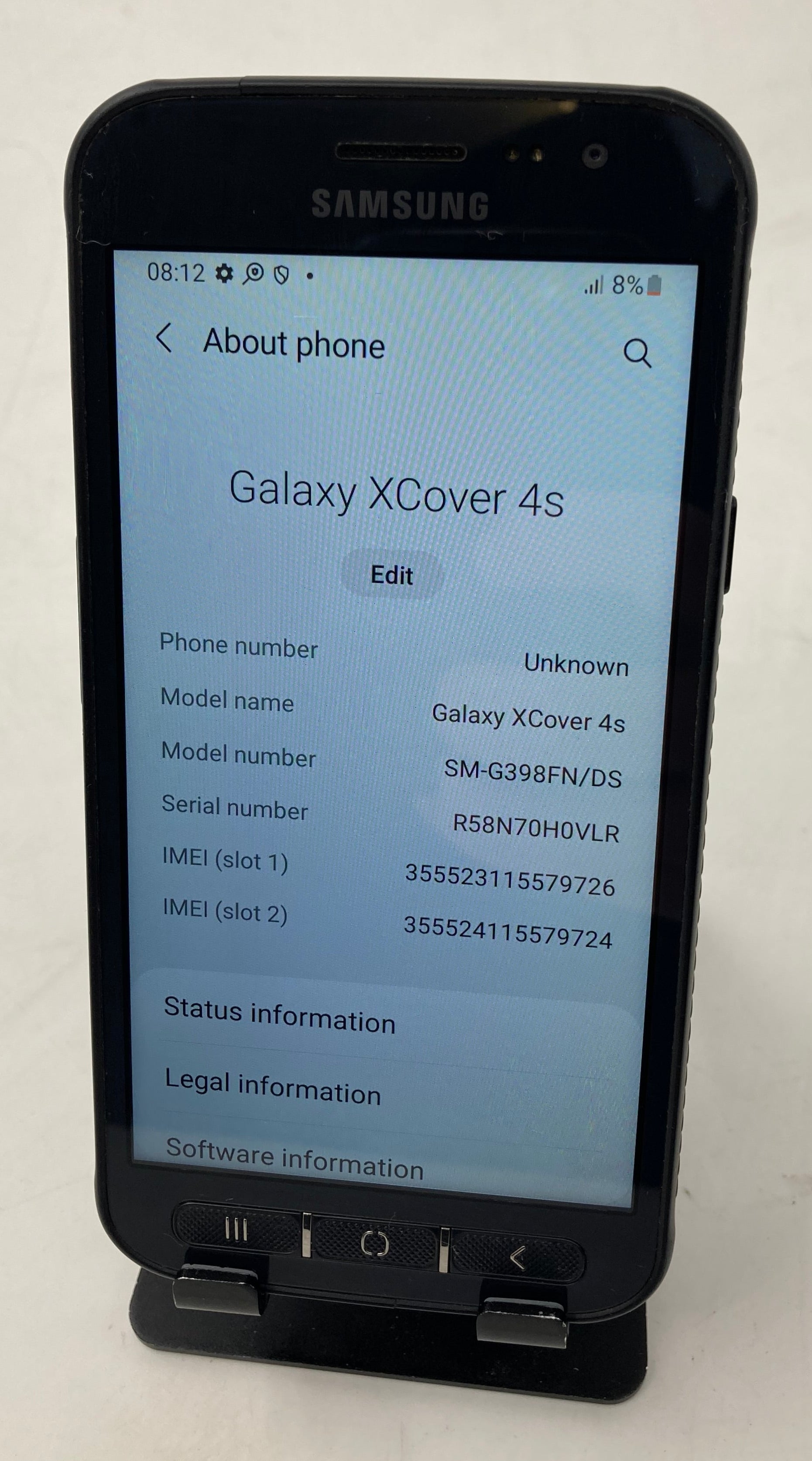 Samsung Mobile Phone Galaxy XCover 4s 32GB Black Unlocked