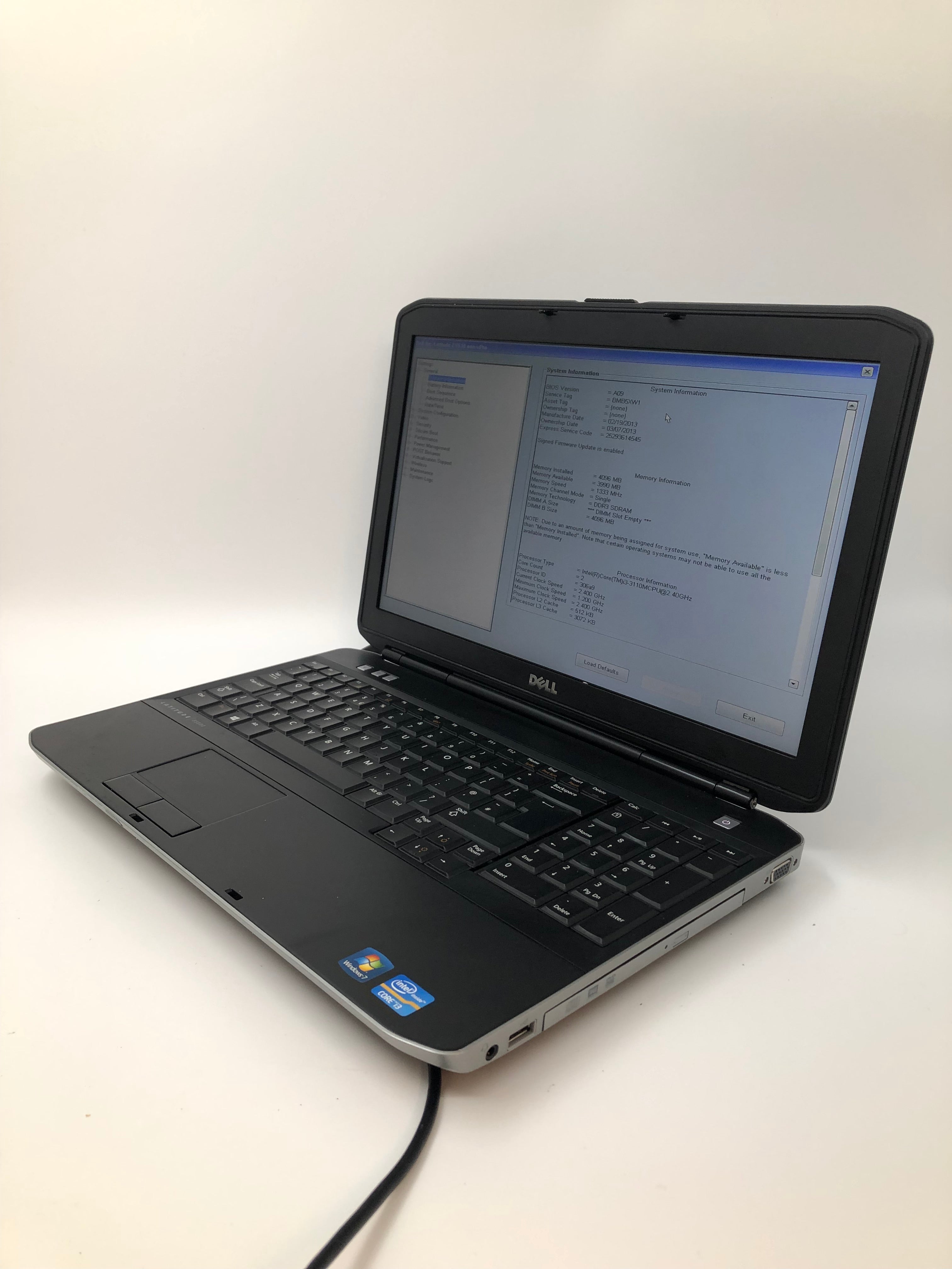 Dell Latitude E5530 Spares: i3 3rd Gen CPU, 4GB RAM, 15.6" Screen (No SSD/No OS)