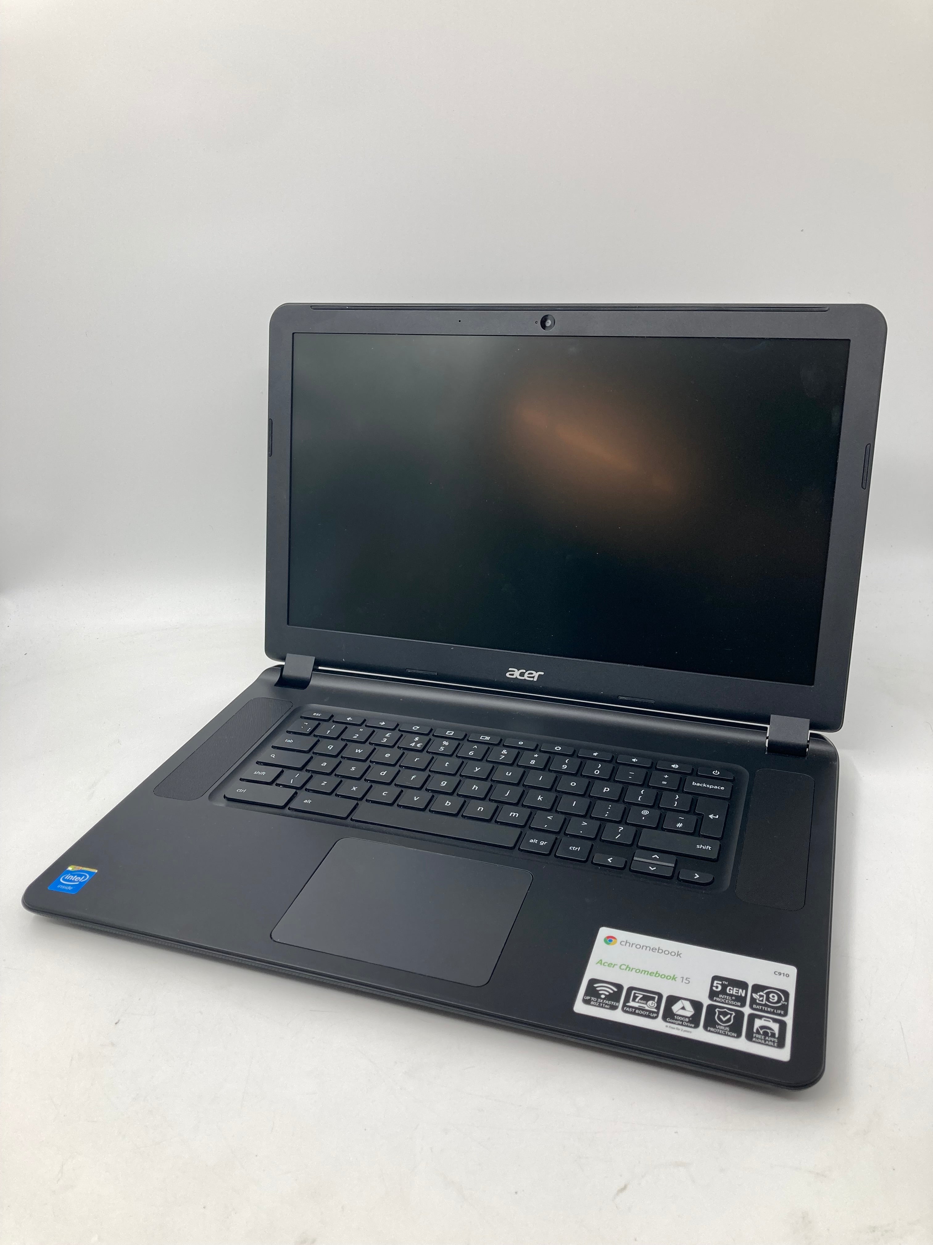 Acer ChromeBook 15 C910 ZRF 15.6" Screen Intel 5th Gen 4GB RAM No SSD No OS