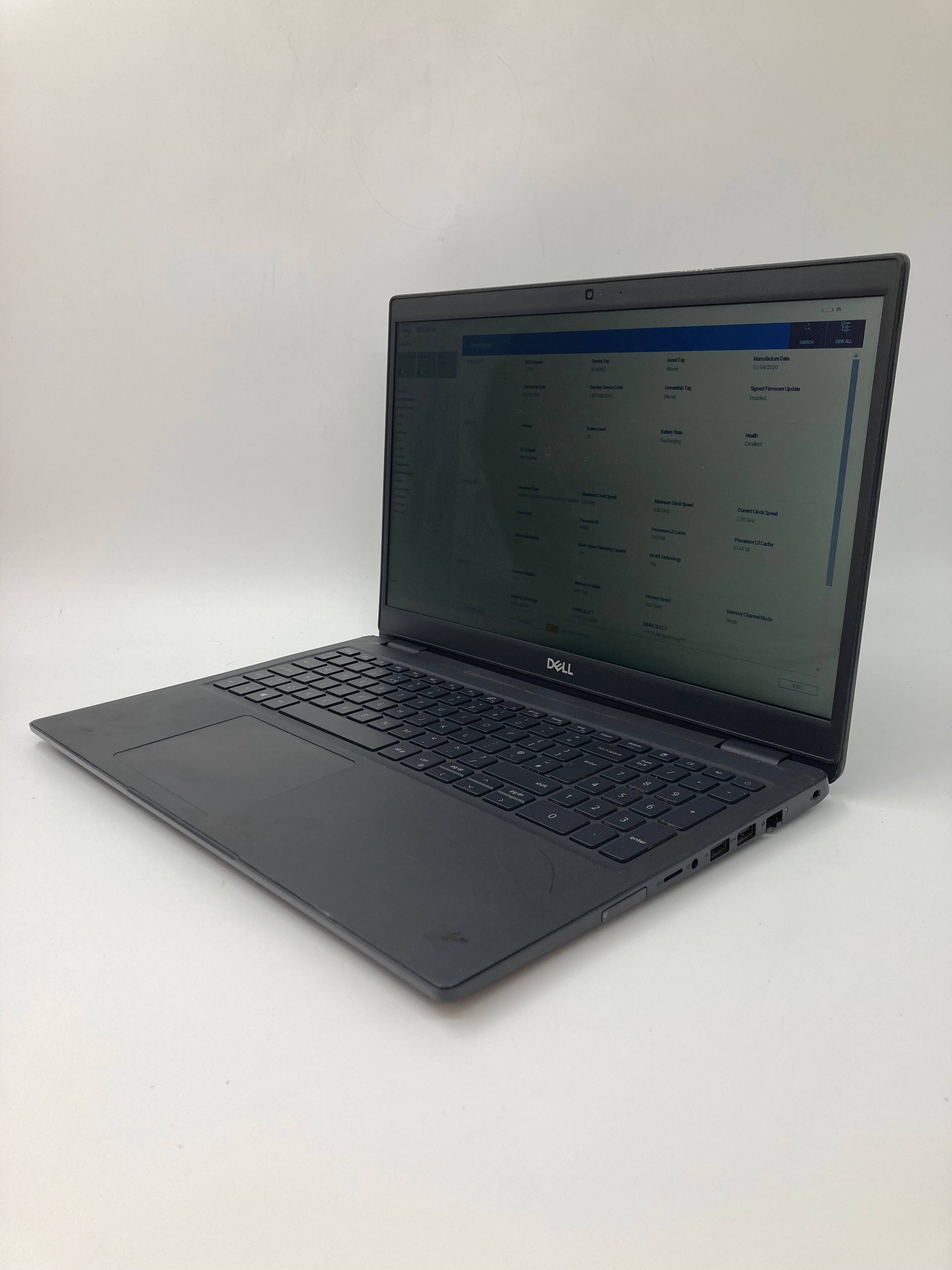 Dell Laptop Latitude 3510 15" Screen i5 10th Gen 8GB RAM No SSD No OS *Spares*