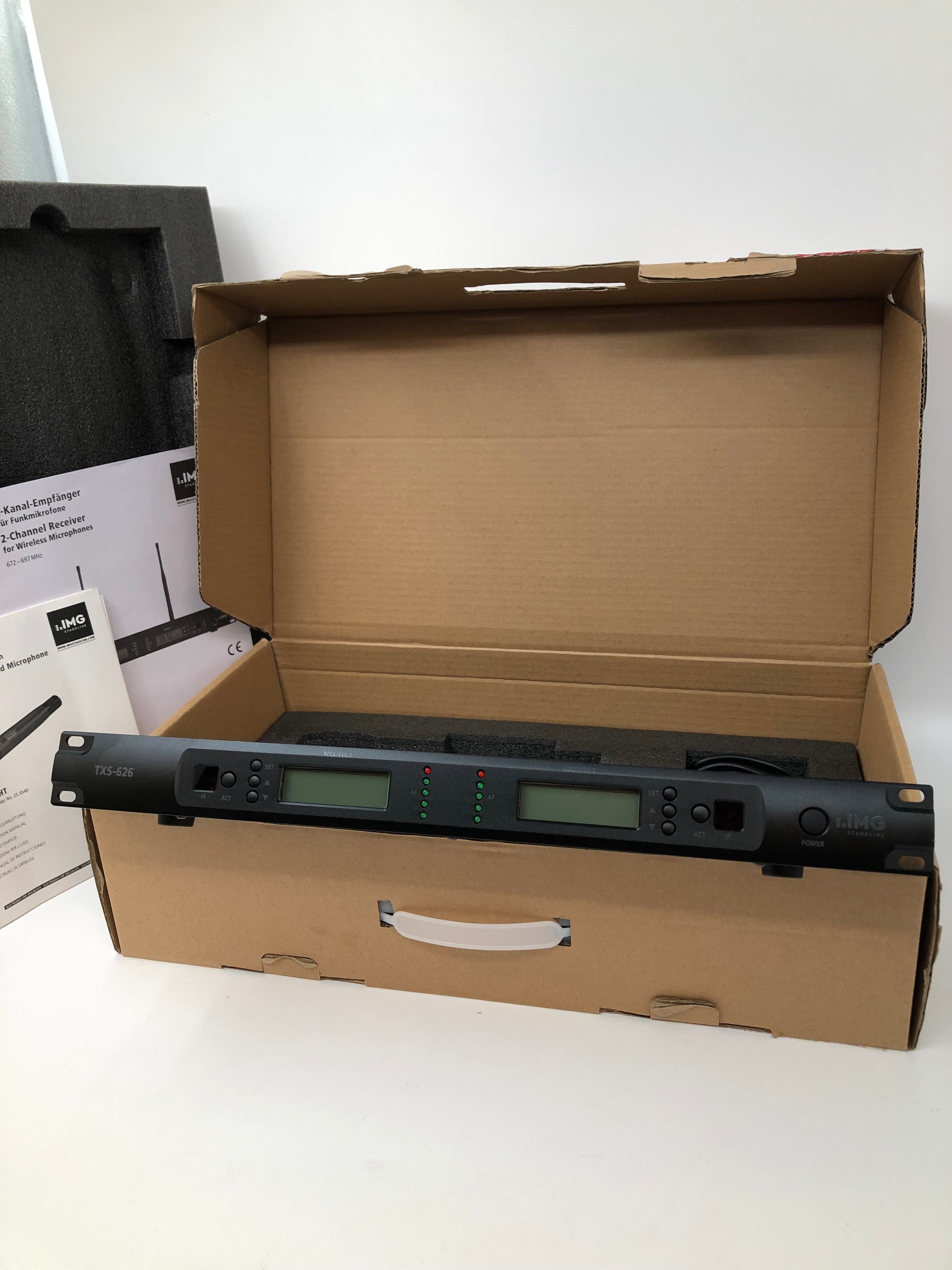 IMG Stageline TXS-626/38 Dual Multifrequency UHF Receiver Unit, Licence Required