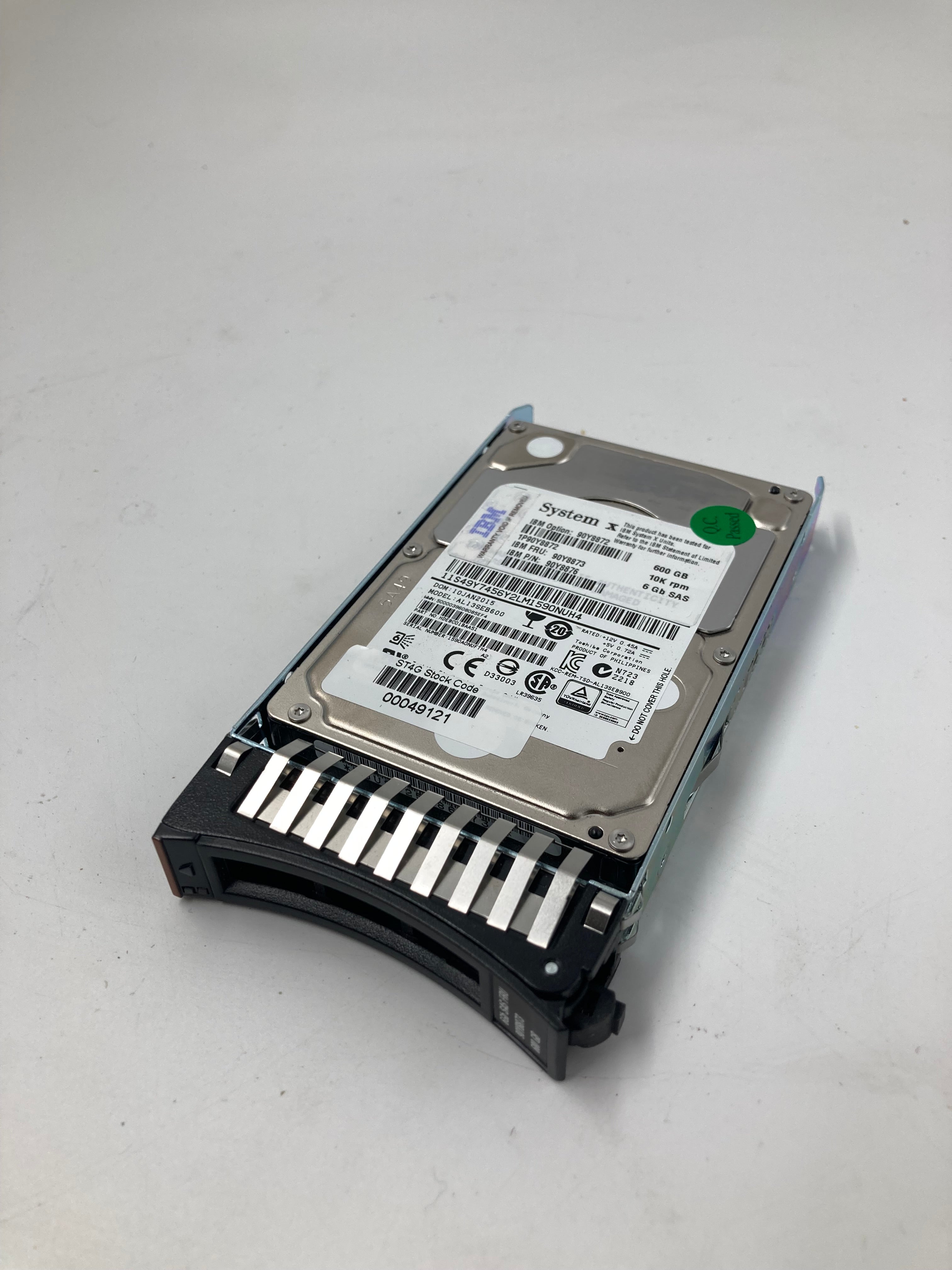 IBM HDD 2.5" SAS 600GB 10K RPM 6Gbps FRU 90Y8873 Lot of 7