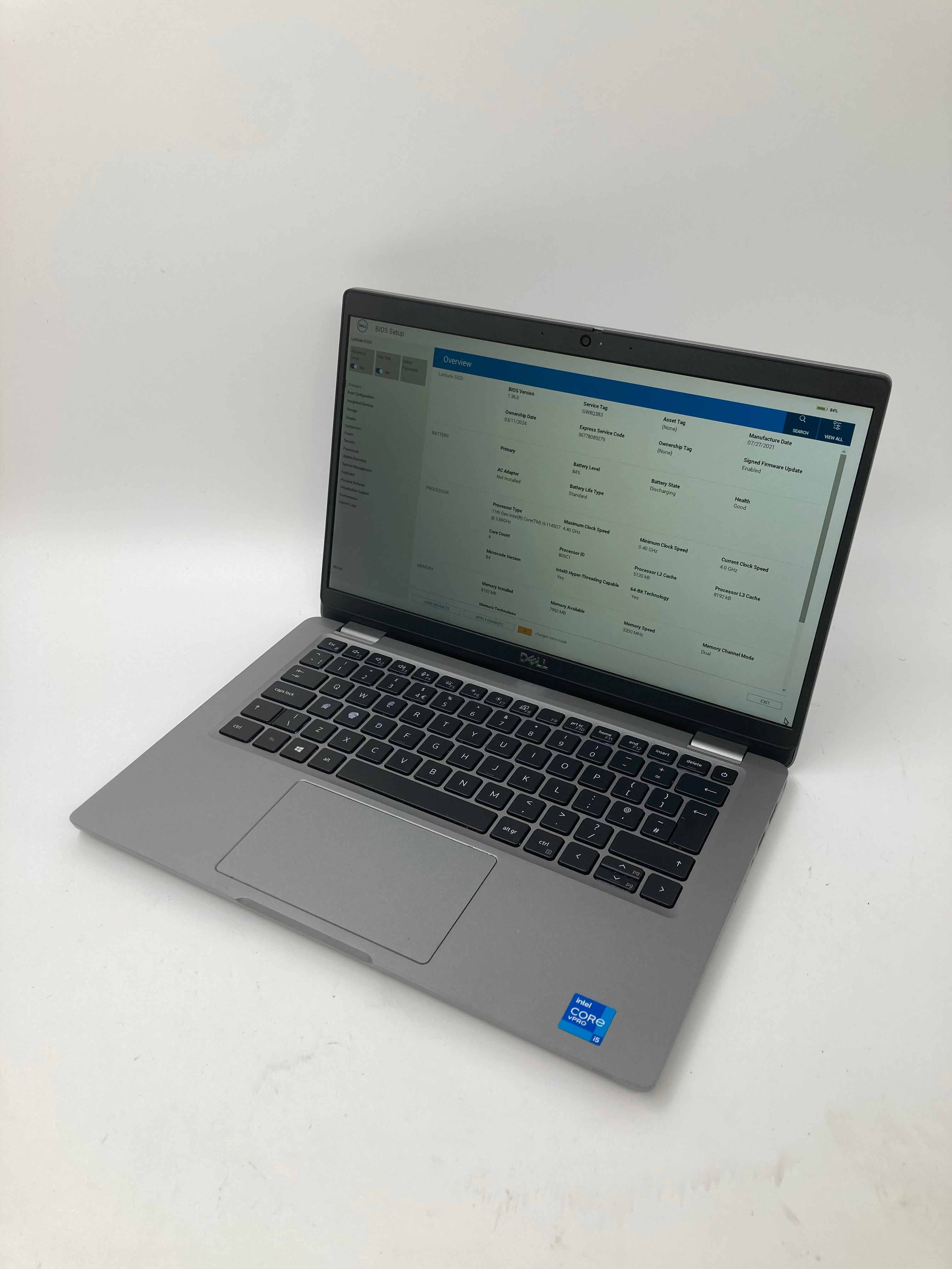 Dell Latitude 5320 Spares: i5 11th Gen, 8GB RAM, 13.3" FHD Screen (No SSD/No OS)