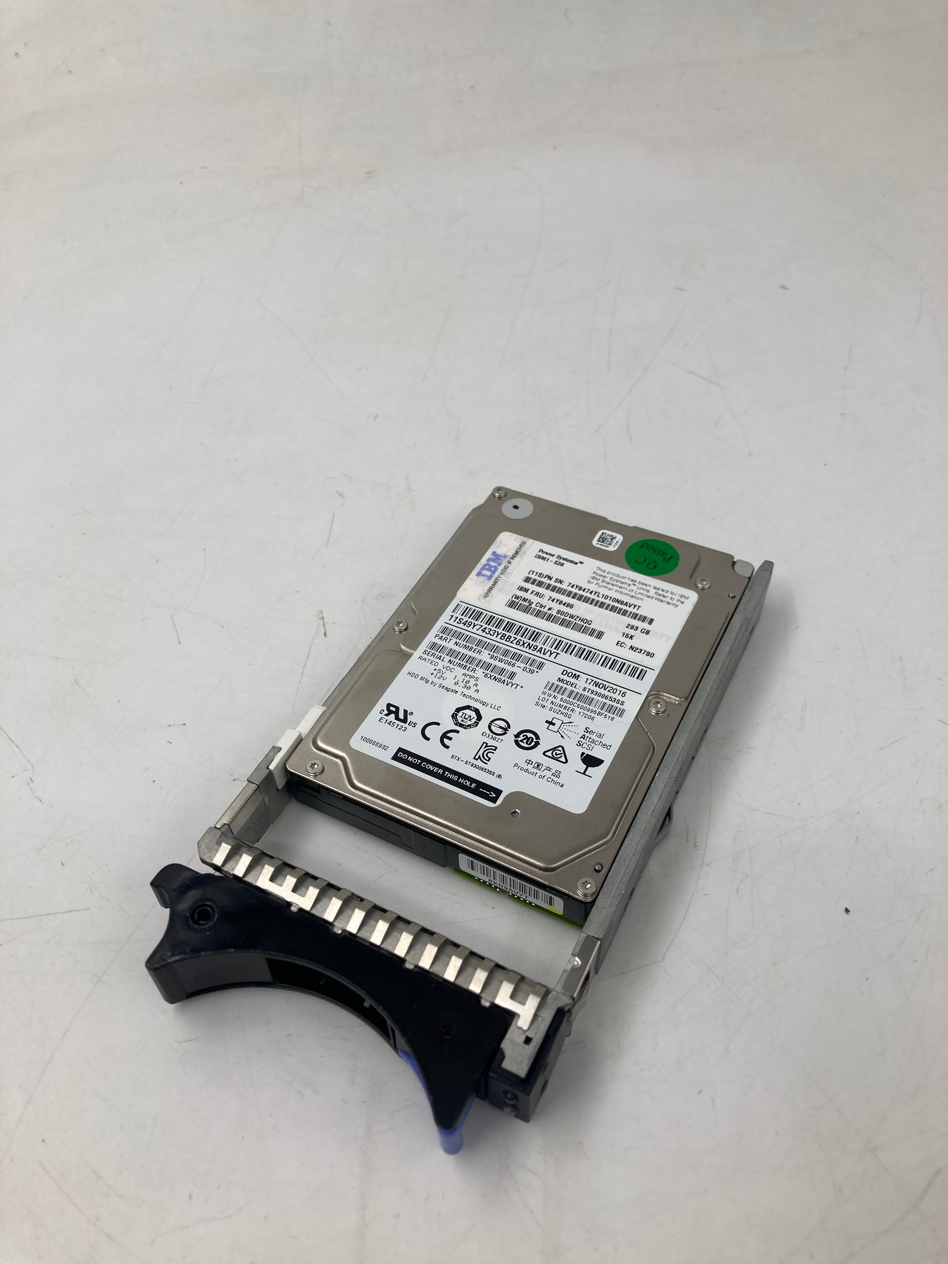 IBM HDD 2.5" SAS 283GB 15K RPM 6 Gbps FRU 14Y6495 Lot Of 26