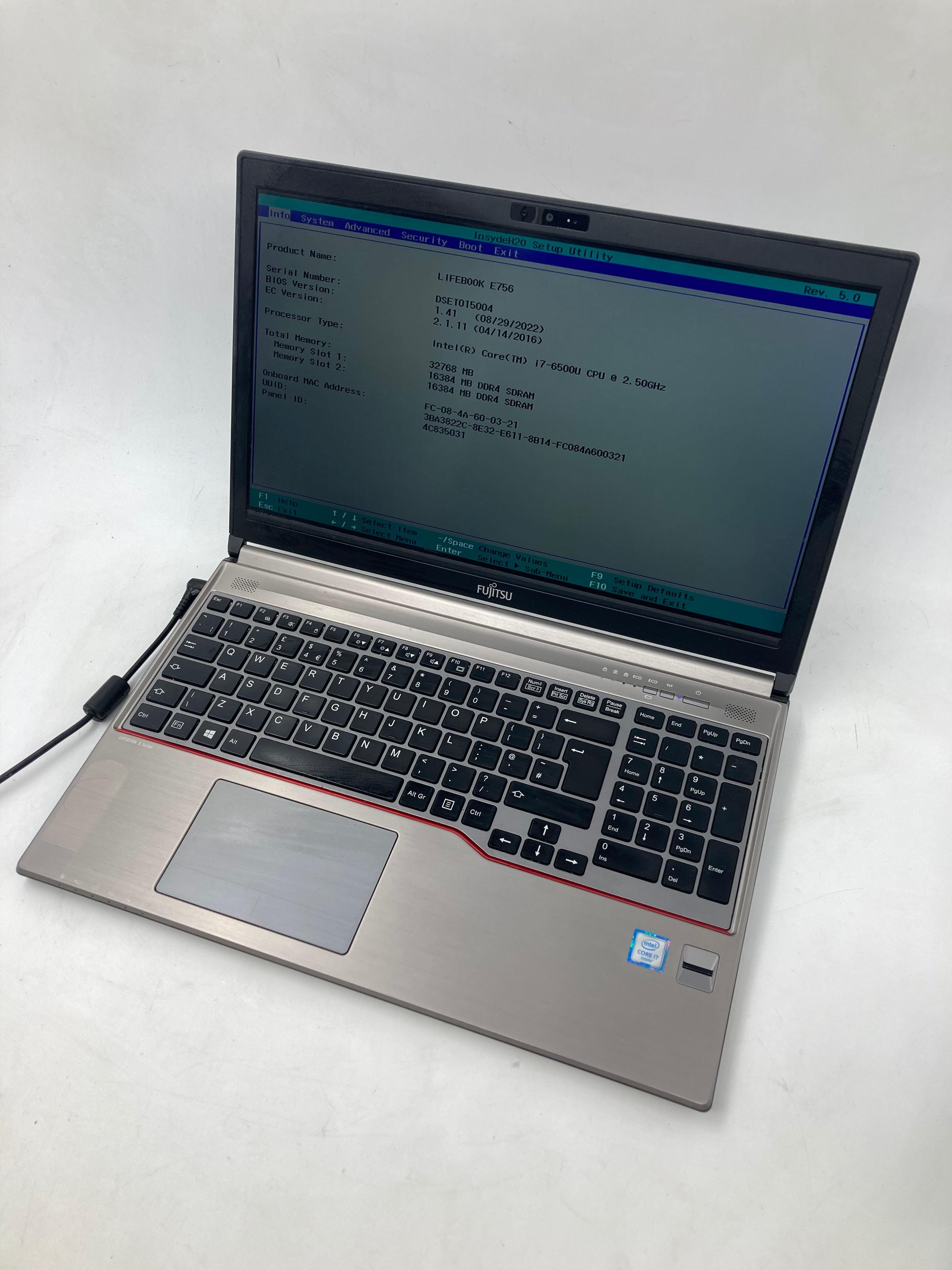 Fujitsu Laptop LifeBook E756 15.6" i7-6500U 32GB RAM No SSD No OS #2
