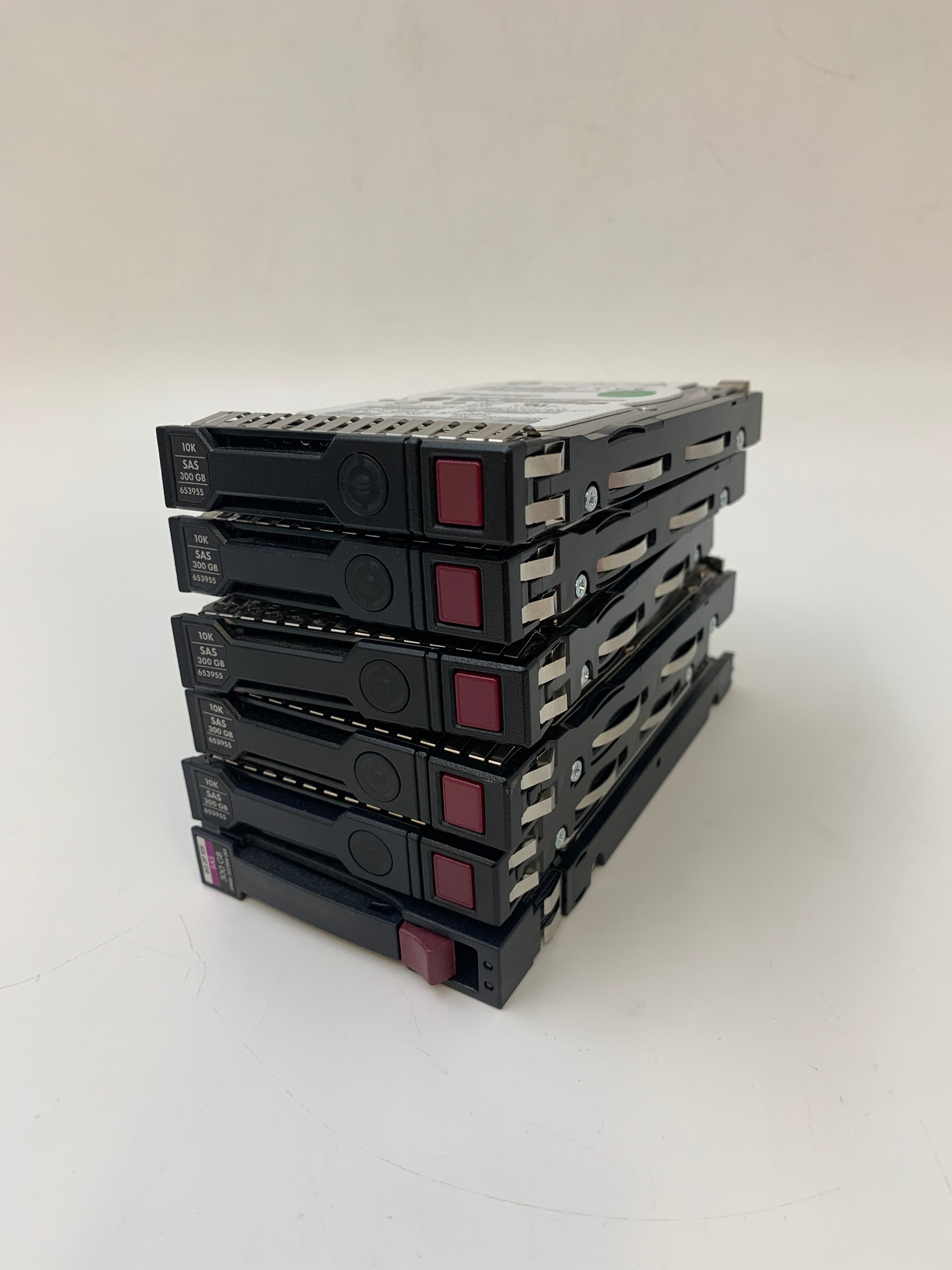 HP Hard Disk Drives | 300GB | SAS | 2.5 inch | 6/12Gbps | 10K RPM | Lot of 6