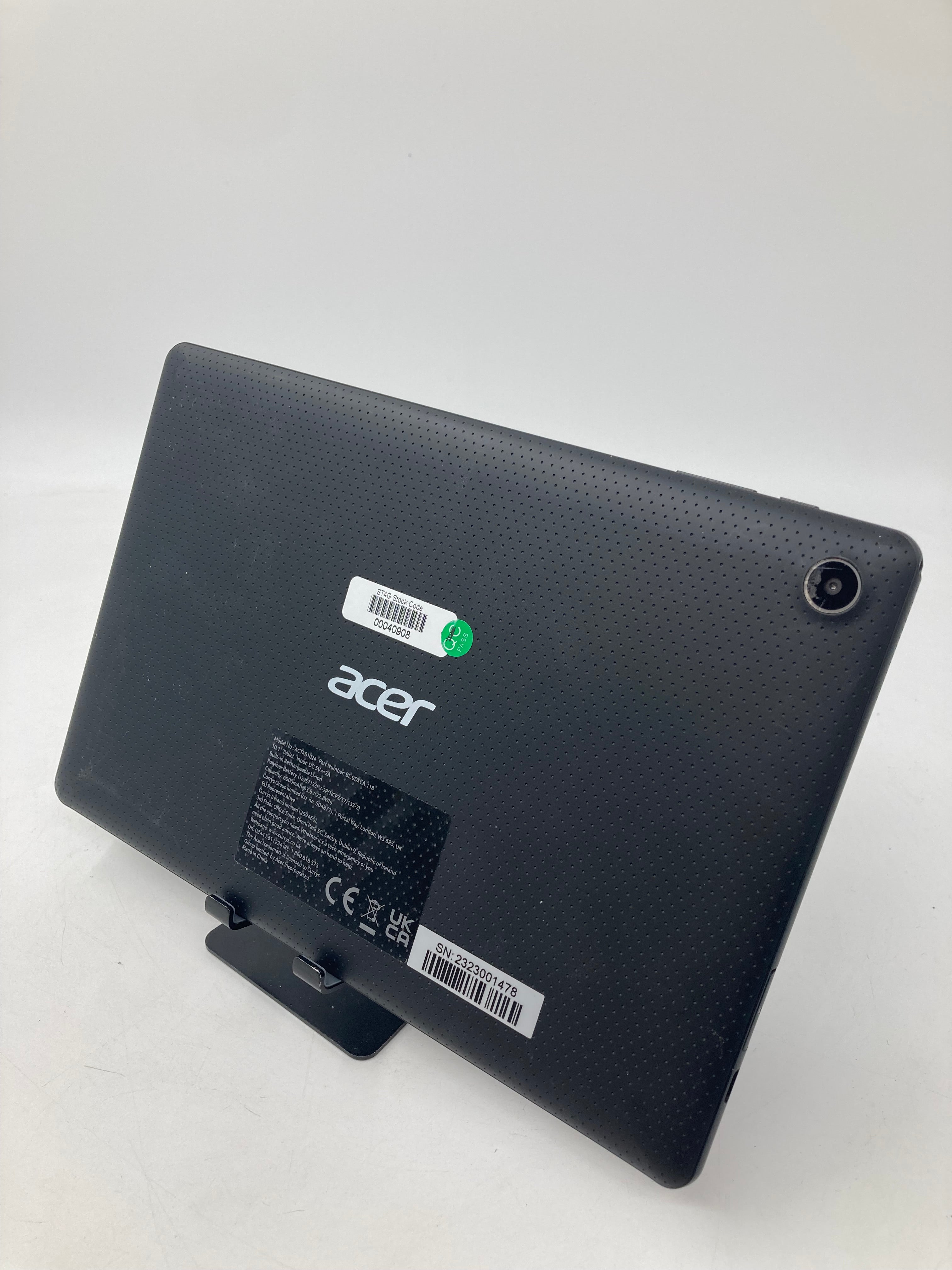 Acer ACTAB1024 Tablet 10.1" Screen 32GB Storage Black