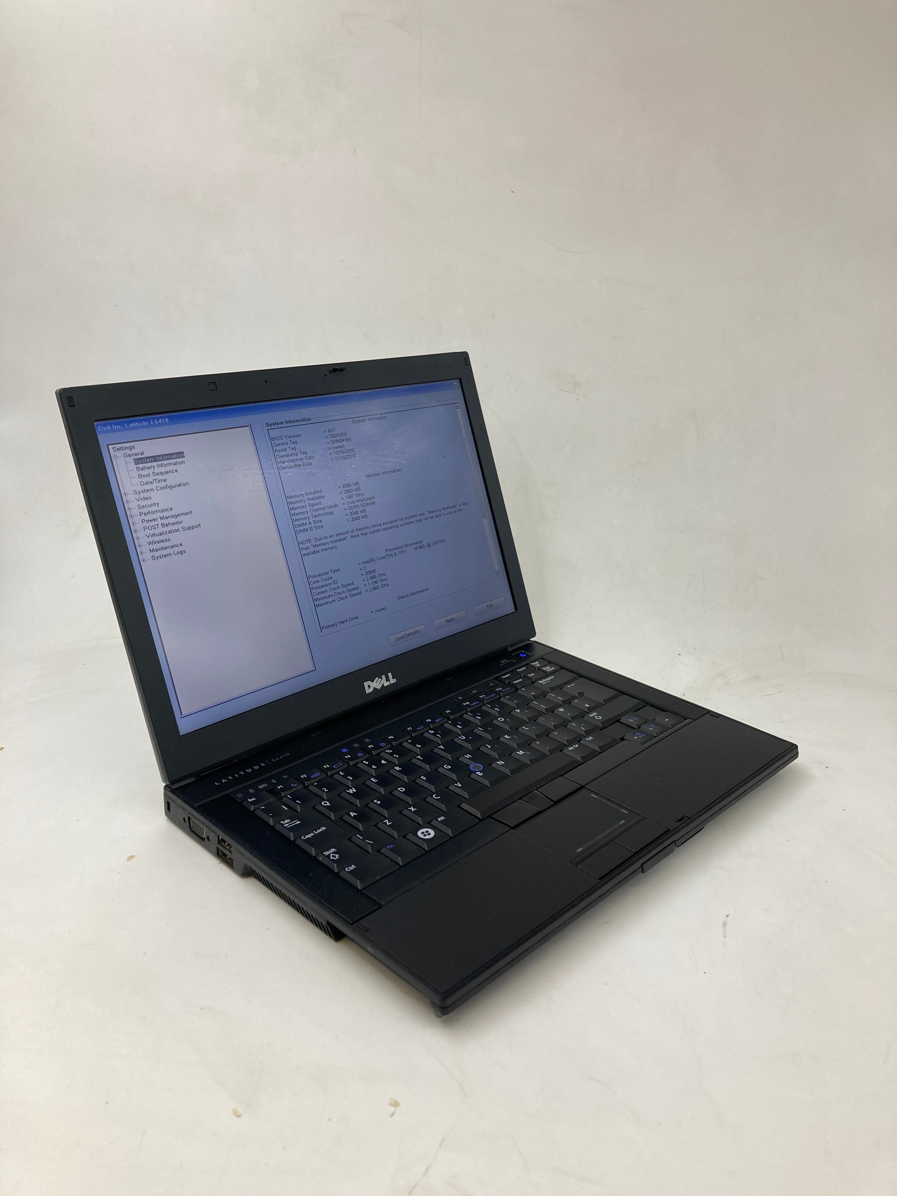 Dell Laptop Latitude E6410 14" Screen I5 M560 4GB Ram No Storage No OS