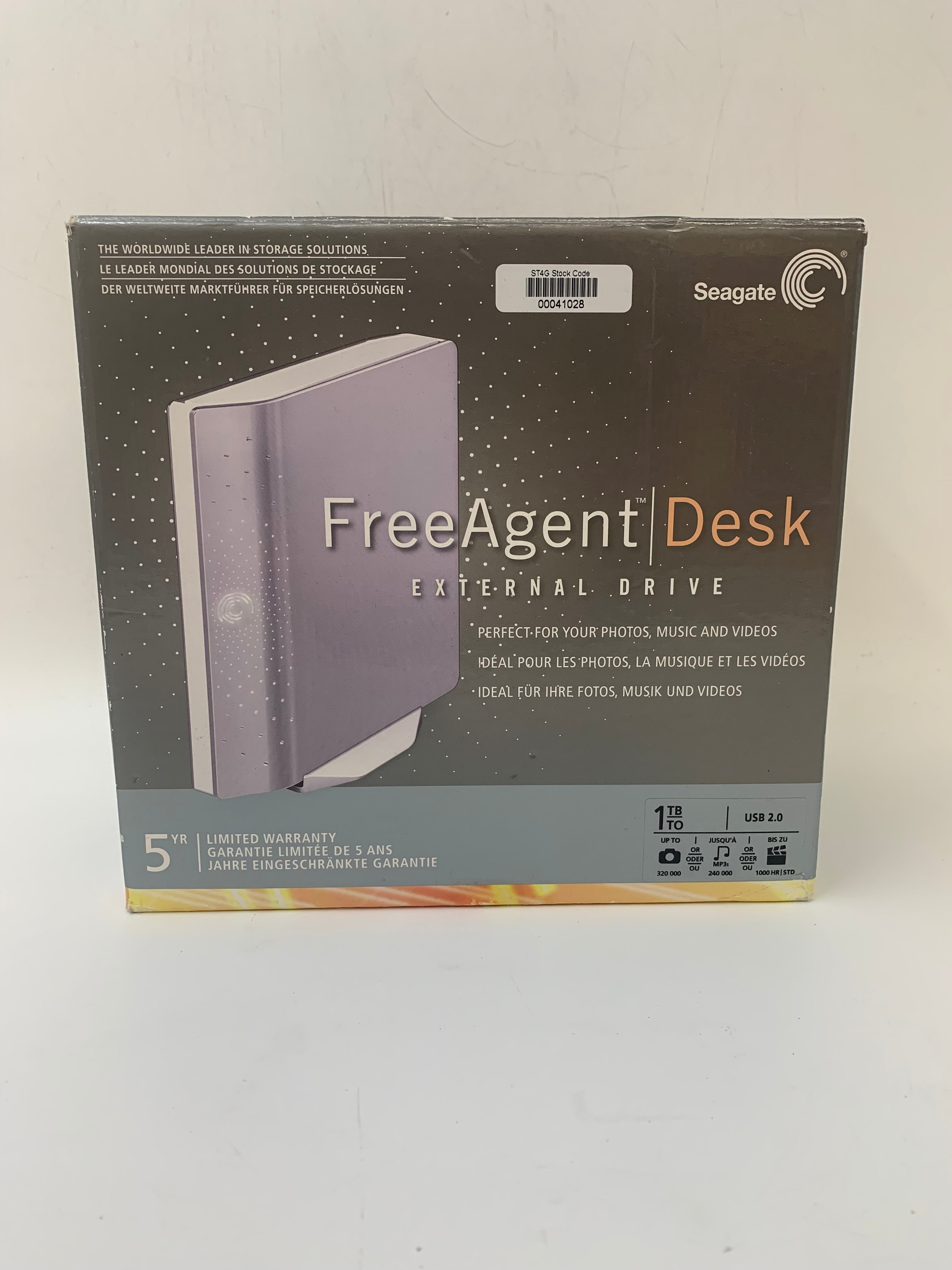 Seagate External HDD | 1TB | 3.5 inch | USB | ST3100005FDD2E1-RK | 7.2K RPM | 480Mbps