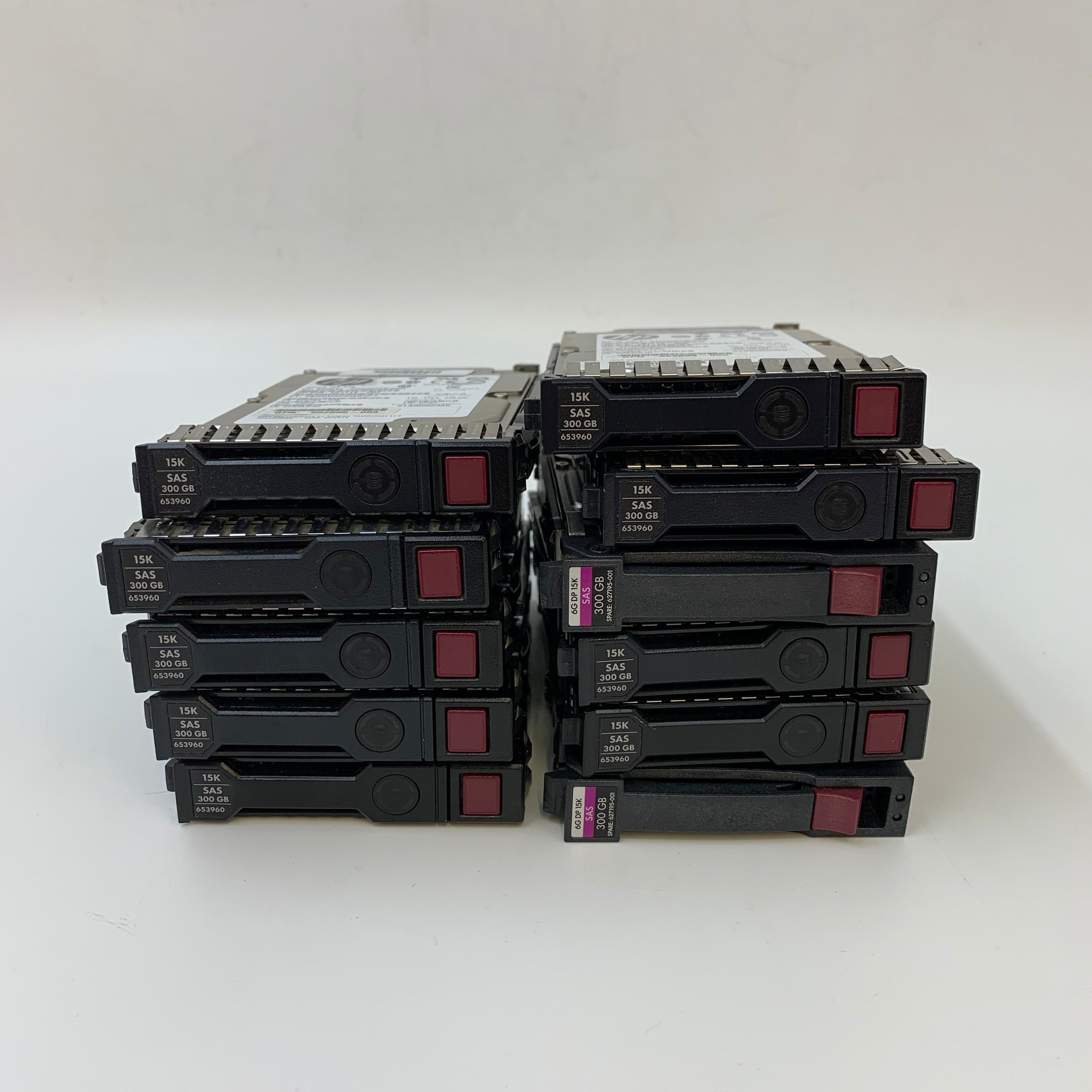 HP SAS HDD | 300GB | 2.5" Inch | 6Gbps | 15K RPM Lot of 11