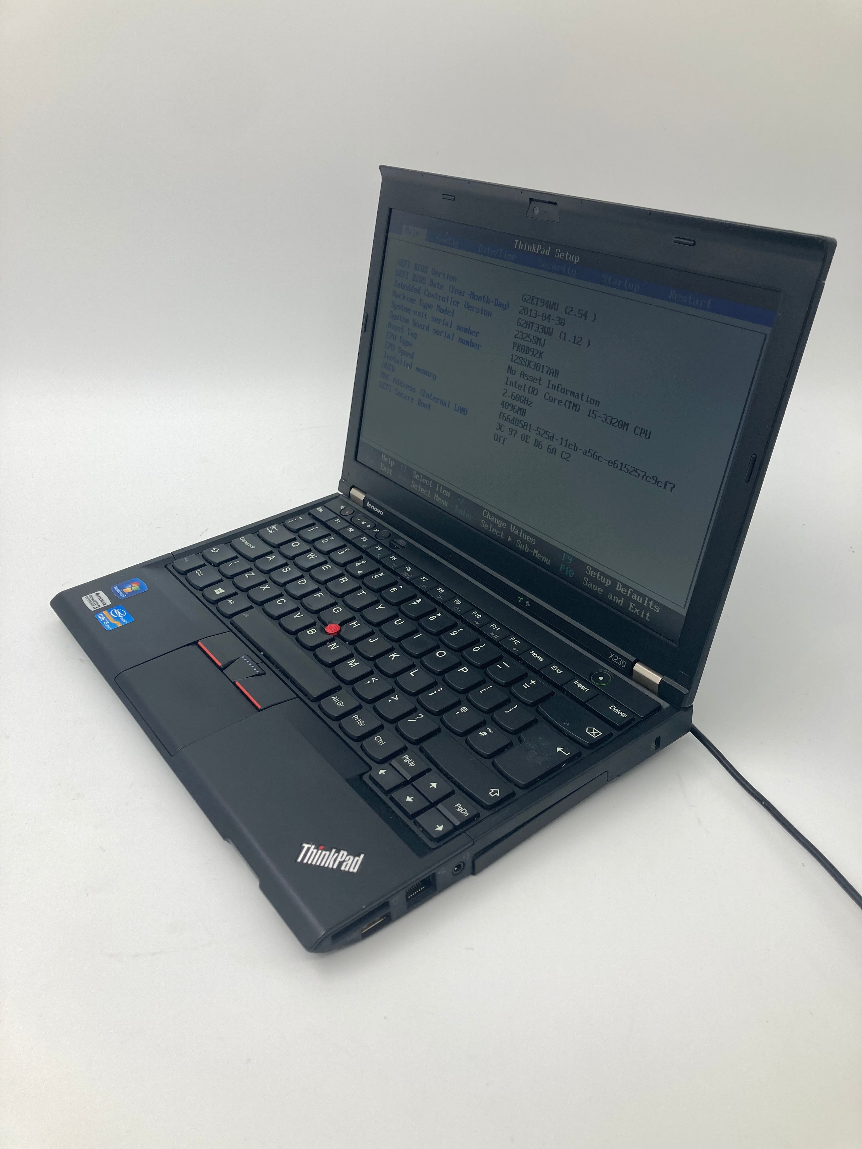 Lenovo ThinkPad X230 12" Screen i5 3rd Gen 4GB RAM No HDD No OS *Spares*